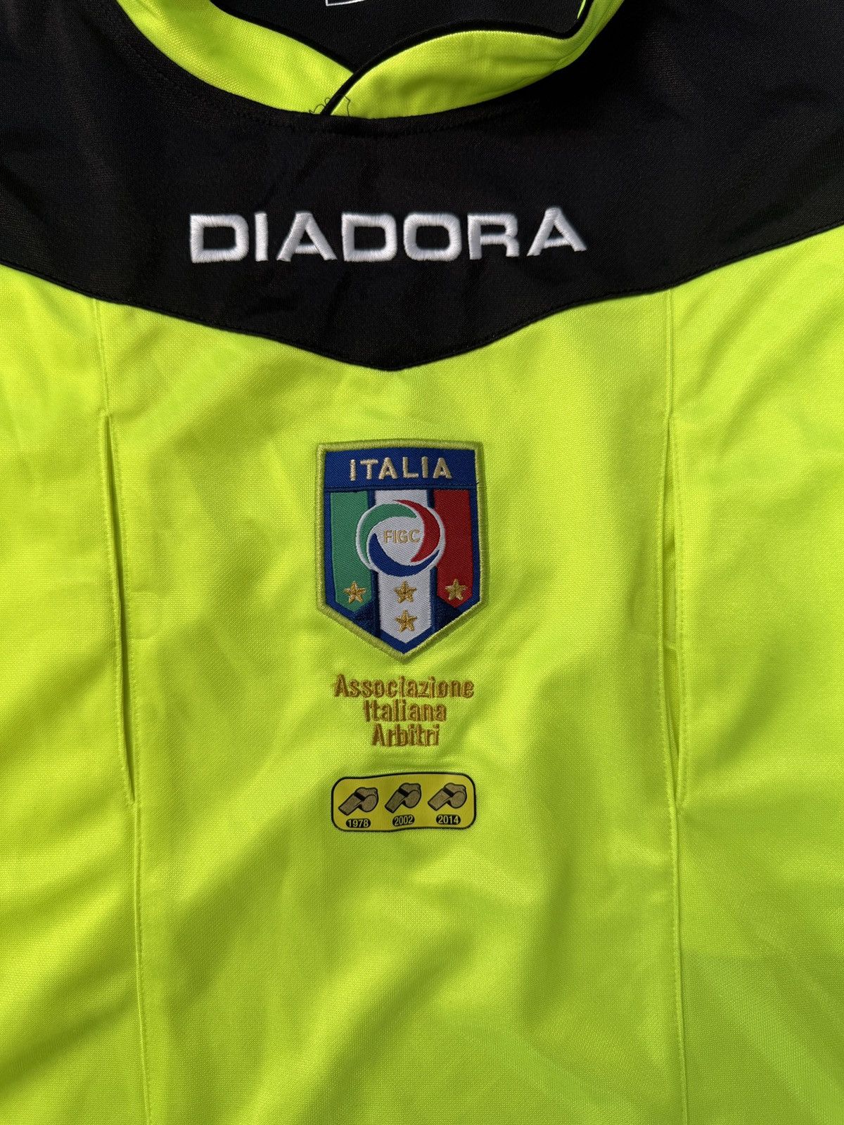 Diadora Vintage Diadora Referee ITALY FOOTBALL SHIRT JERSEY Size US XL / EU 56 / 4 - 4 Thumbnail