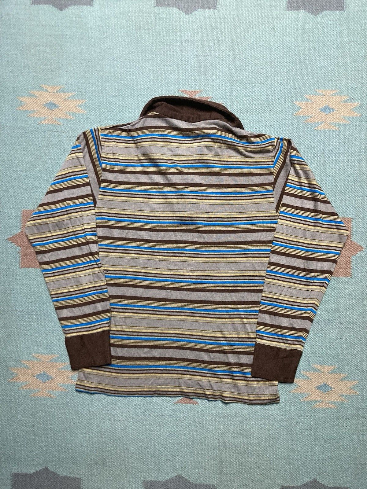 Vintage Vintage 70s polo shirt striped boys large adult small Size US S / EU 44-46 / 1 - 8 Thumbnail