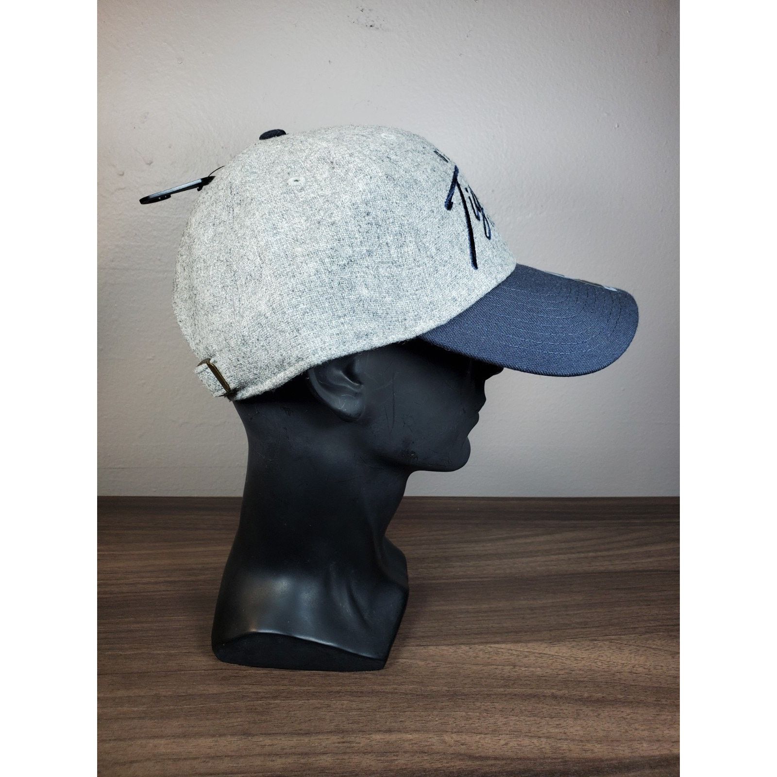 47 Brand × MLB Detroit Tigers Cooperstown Hat Cap Script Logo Gray Fleece Size ONE SIZE - 6 Thumbnail