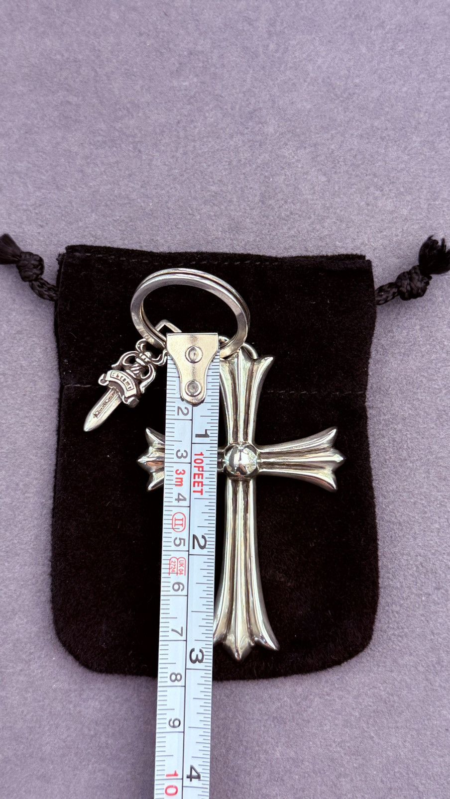 Chrome Hearts Chrome Hearts Cross & Dagger Keychain Silver 925 New Size ONE SIZE - 8 Thumbnail