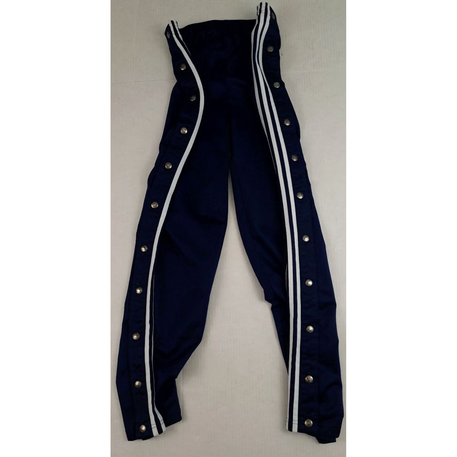 Adidas VINTAGE adidas Full Button Side Fleece 3 Stripe Track Pants USA Made Medium Size US 31 - 2 Thumbnail