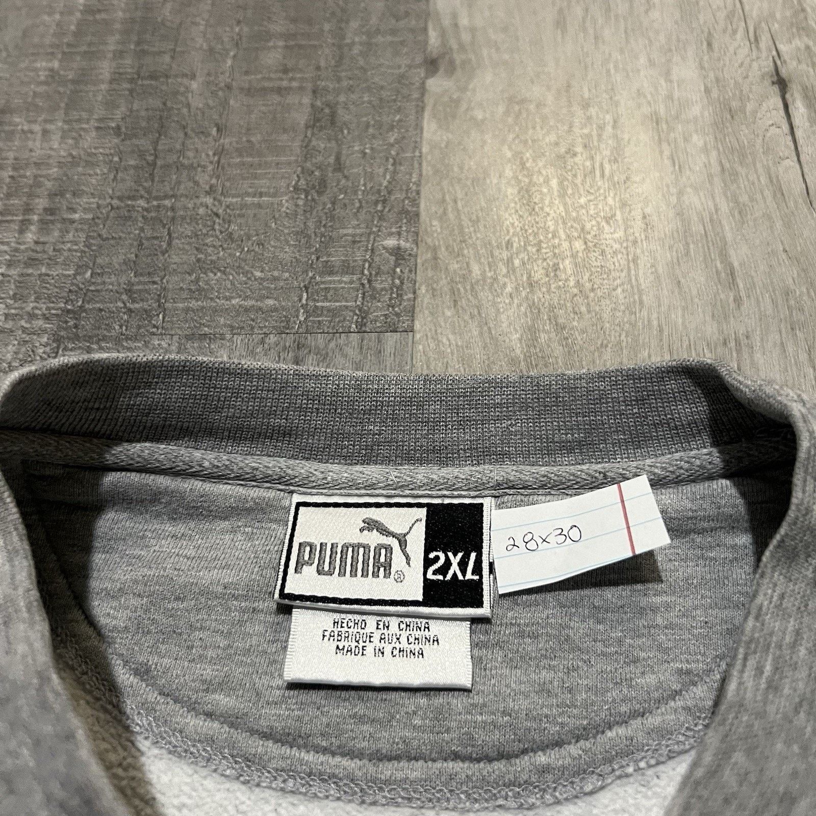 Puma VTG Michigan State Spartans Puma Grey 90s College Sweatshirt Size US XXL / EU 58 / 5 - 4 Thumbnail