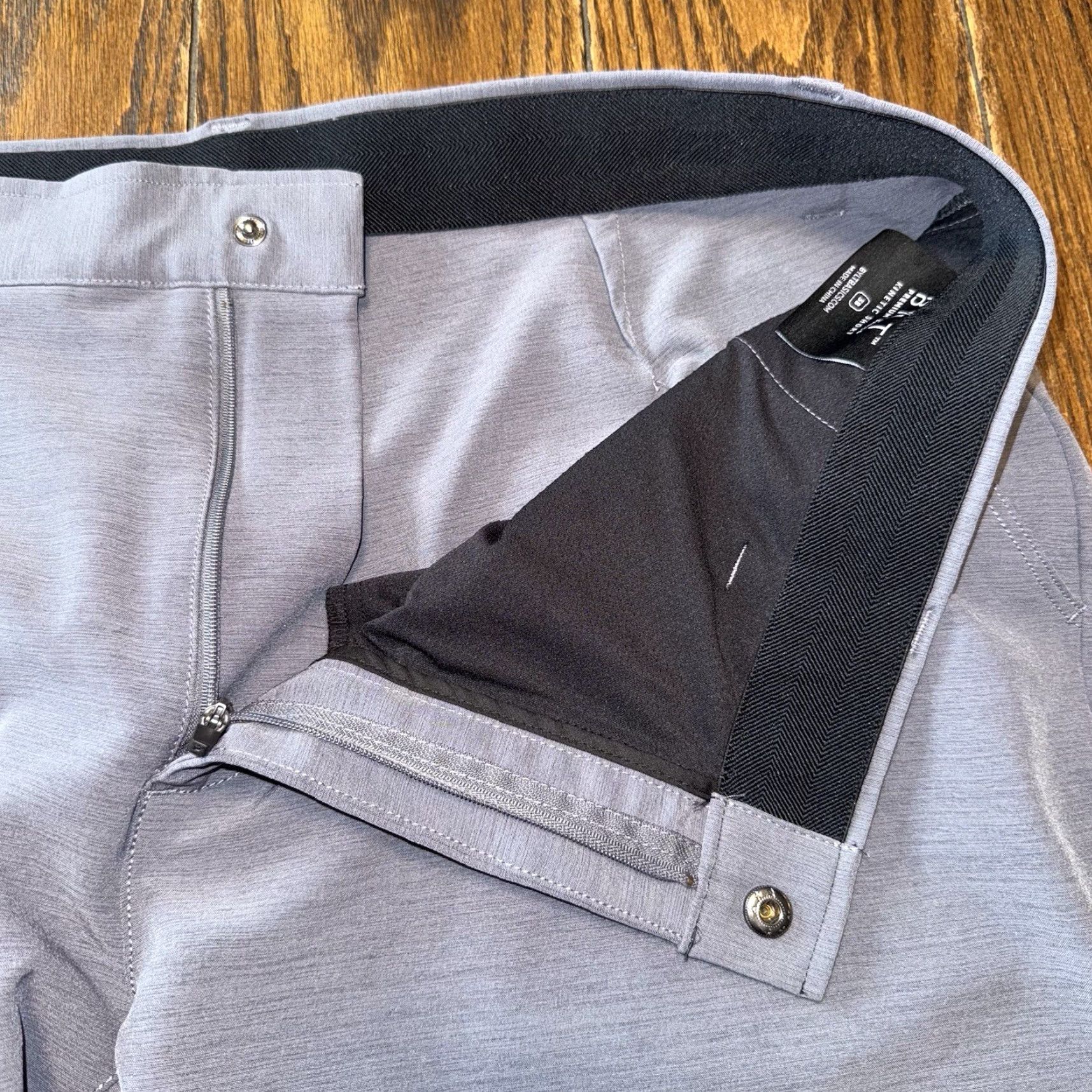 Vintage BYLT Kinetic Shorts Mens 38 Gray Zip Pocket Performance Stretch 9" Inseam Size US 38 / EU 54 - 3 Thumbnail