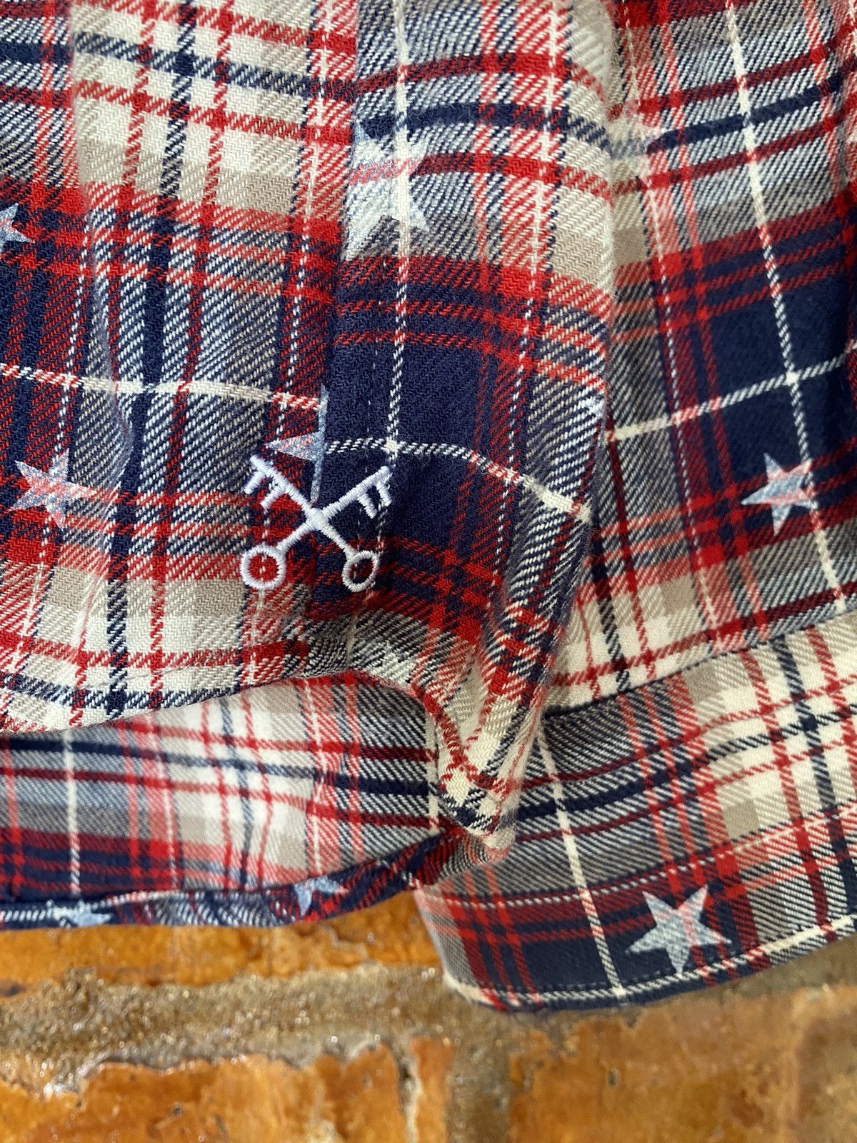 Hiroshi Fujiwara × Sophnet. × uniform experiment Uniform Experiment star checked button up Size US M / EU 48-50 / 2 - 8 Thumbnail