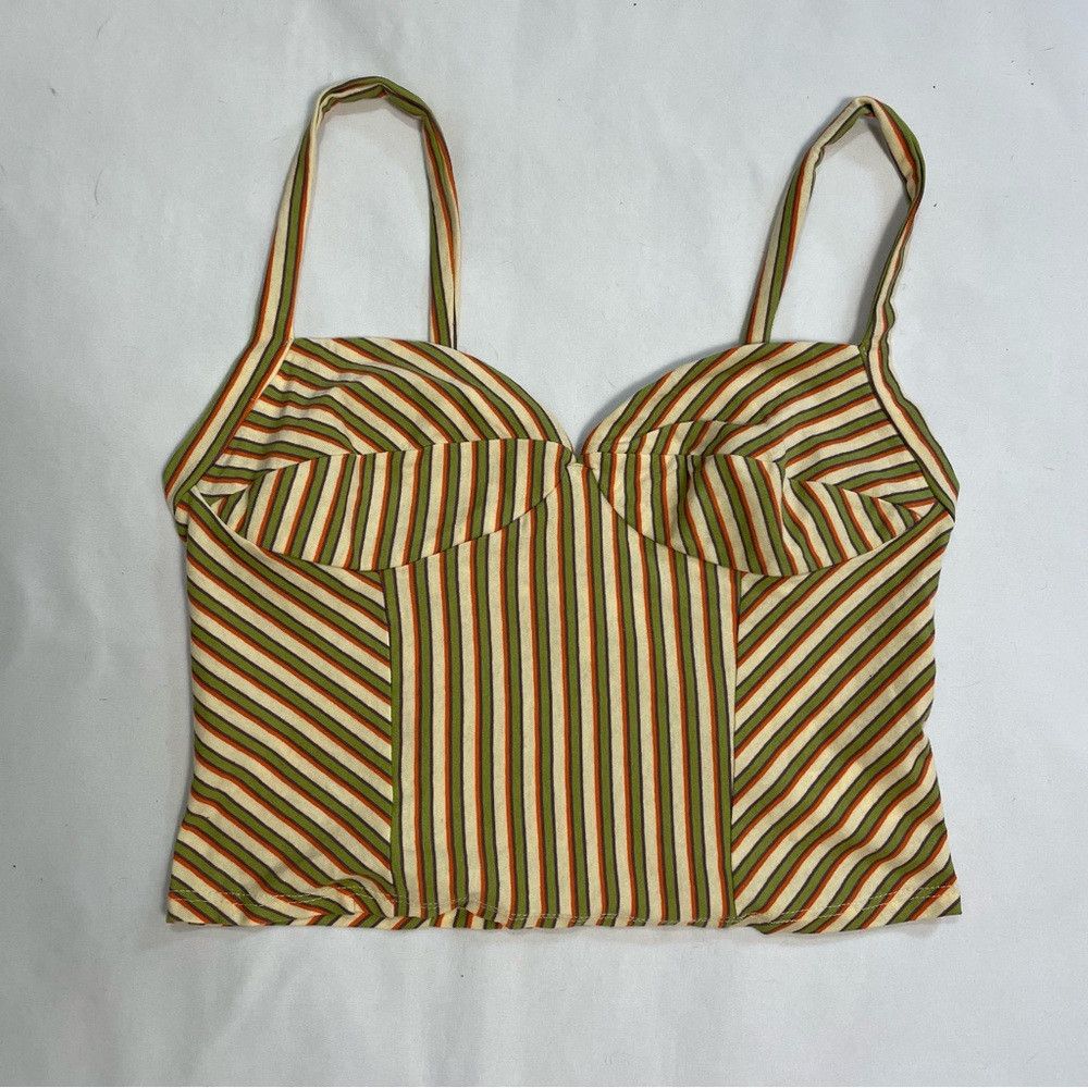 Free People New Free People FP Beach Carly Striped Tank Size M Size M / US 6-8 / IT 42-44 - 5 Thumbnail