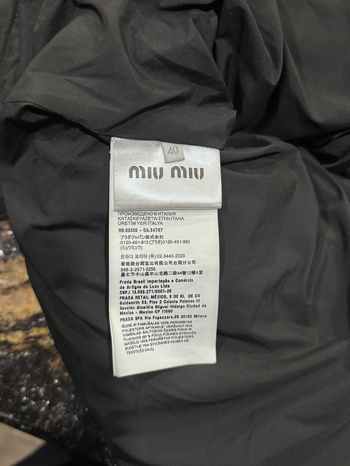 Miu Miu Miu Miu Technical Ponge Cropped Down Puffer Padded Jacket Size US L / EU 52-54 / 3 - 16 Thumbnail