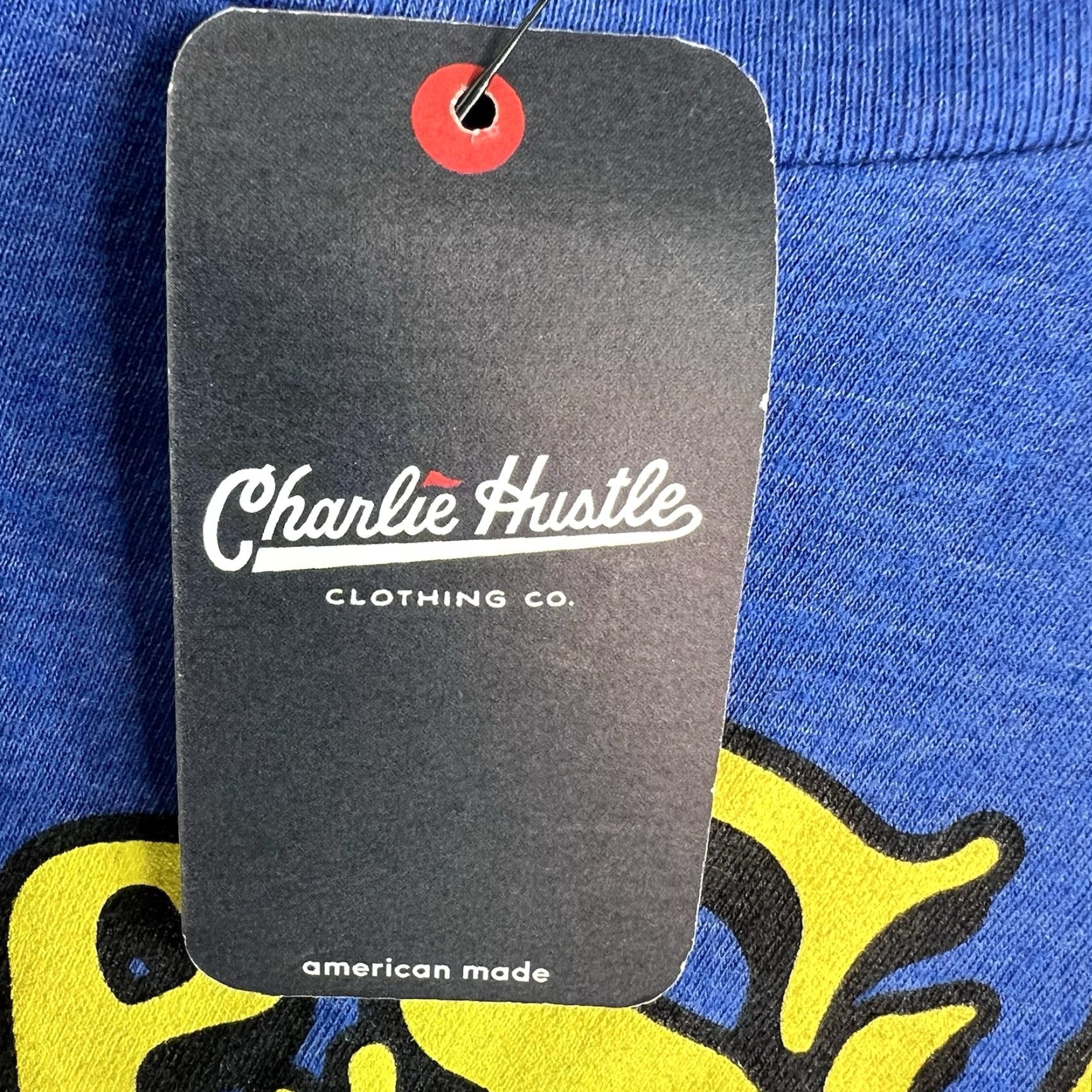 Vintage VINTAGE Charlie Hustle Beer T-Shirt Men XS Blue Graphic Print Short Sleeve Crew Neck Made in USA Size US XS / EU 42 / 0 - 4 Thumbnail