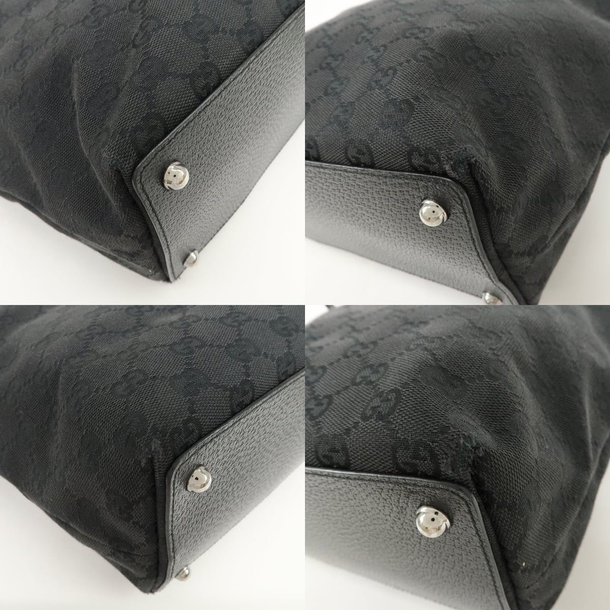 Gucci Gucci GG Canvas Tote Black Size ONE SIZE - 5 Thumbnail