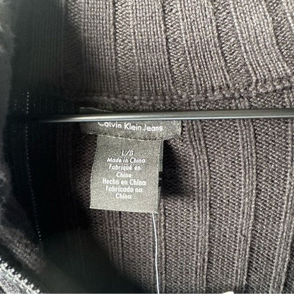 Calvin Klein NWT Calvin Klein Men's Black Sweater Sz Large L Size US L / EU 52-54 / 3 - 3 Thumbnail