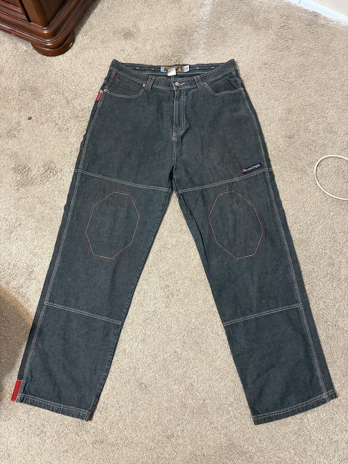 Snoop Dogg Vintage Y2K Snoop Dogg Baggy Embroidered Jeans Size 38/33 Size US 38 / EU 54 - 2 Thumbnail