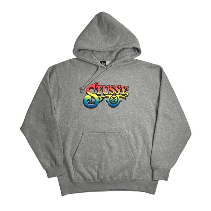 Stussy discount spellout hoodie