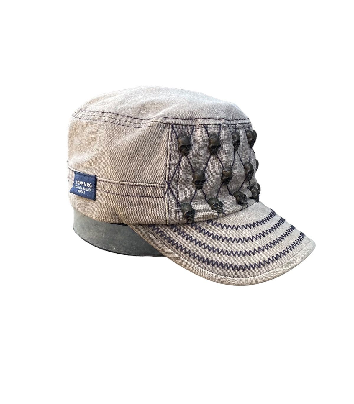 Le Grande Bleu (L.G.B.) Skull Comando Hat Size 32 - 3 Thumbnail