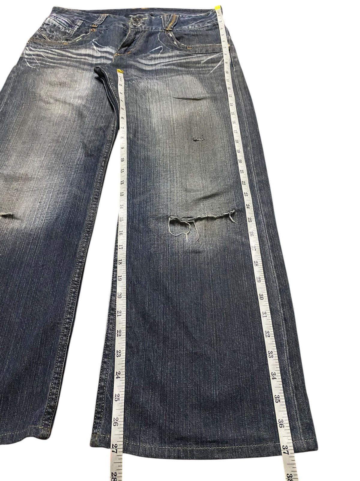 Kapital Rare Authentic Root Three Style Baggy Jeans Buckle Back Size US 33 - 16 Thumbnail