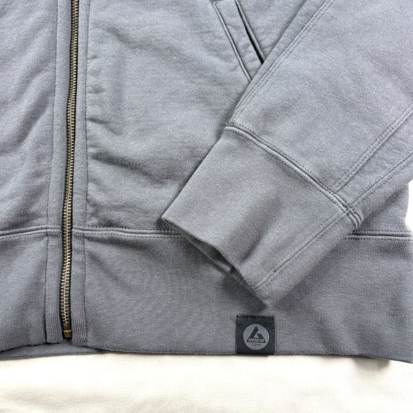 Vintage VINTAGE American Giant Jacket Men L Gray Bomber Full Zip Heavyweight Workwear Size US L / EU 52-54 / 3 - 2 Thumbnail