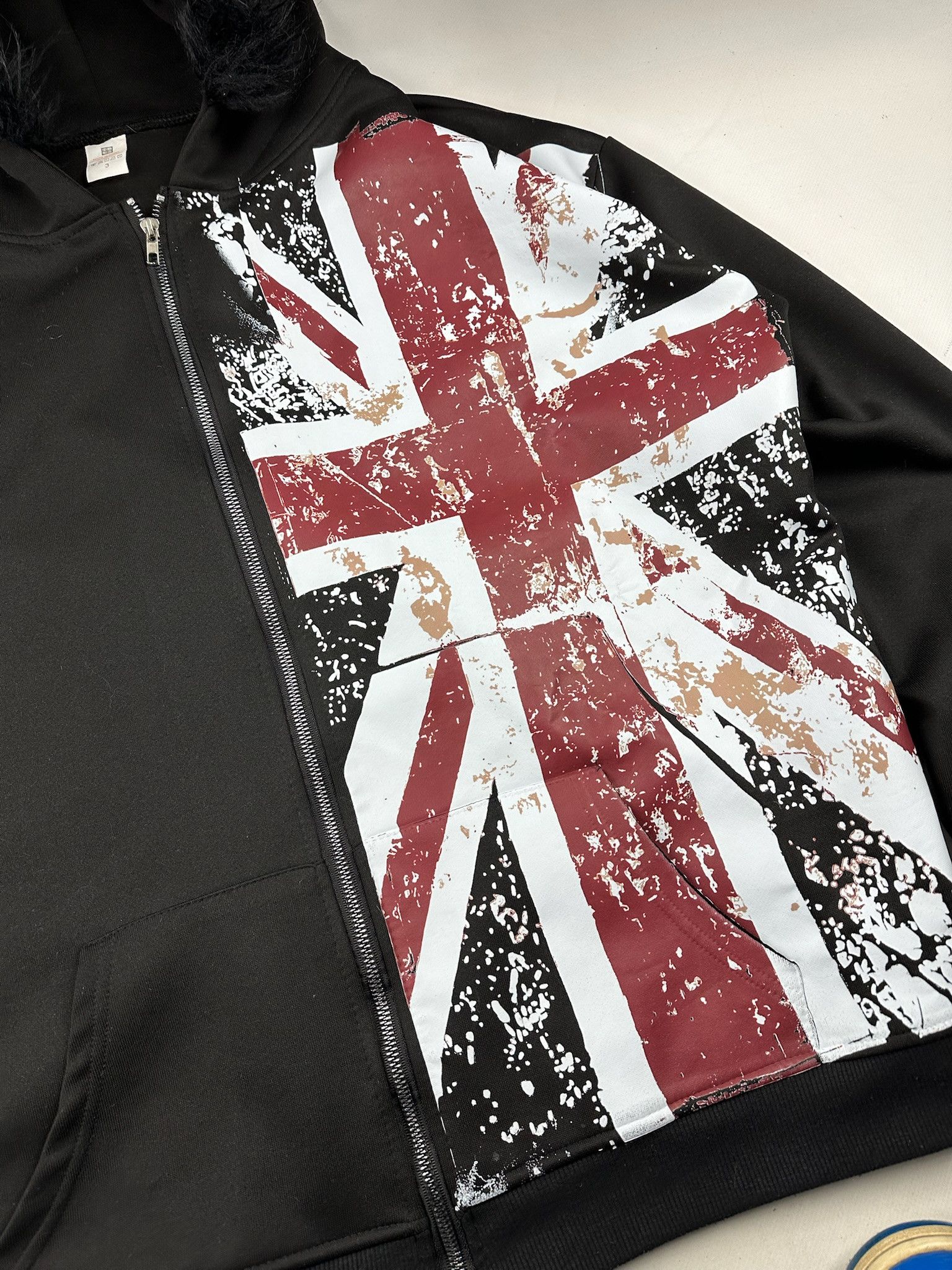 14th Addiction Fur Hoodie LGB Style British flag Size US L / EU 52-54 / 3 - 8 Thumbnail