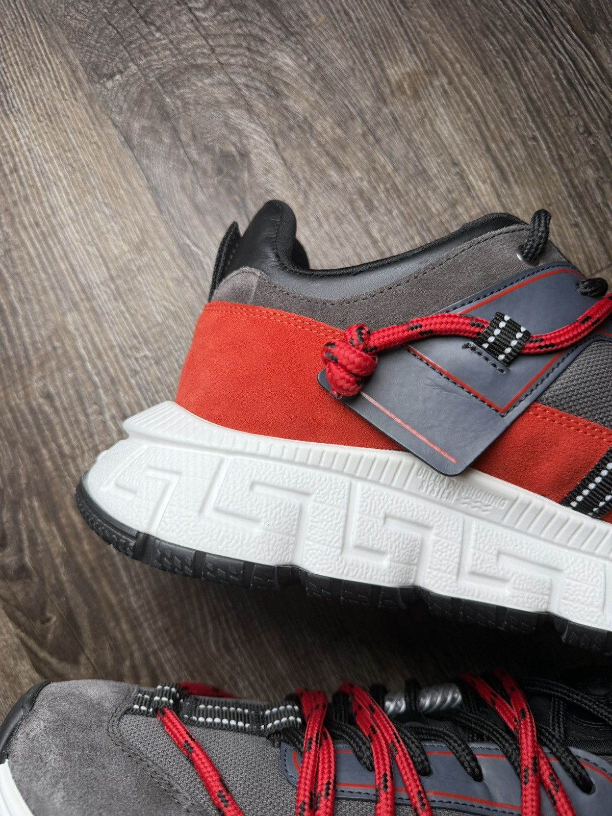 Versace VERSACE Trigreca V2 Sneaker | White/Red | 44EU (11M) Size US 11 / EU 44 - 12 Thumbnail