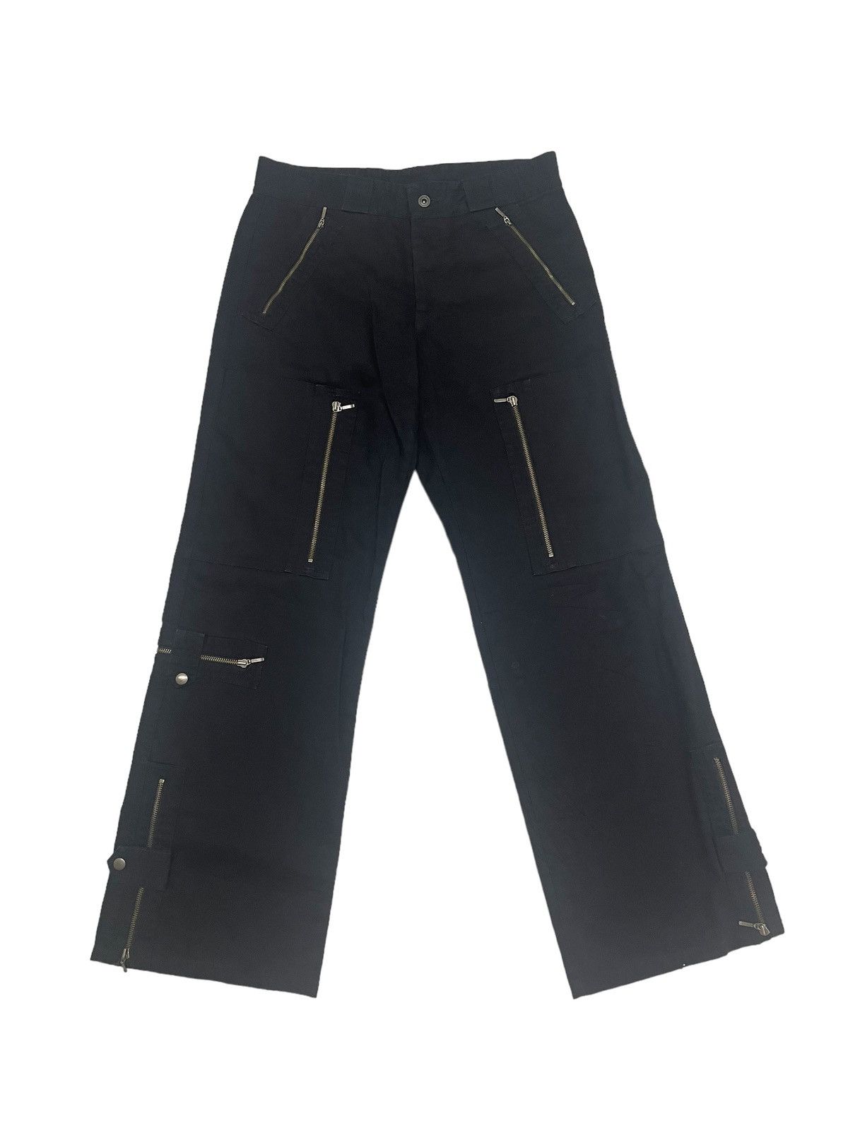 Japanese Brand × Vintage SHELLAC ZIPPER PANTS Size US 33 - 1 Thumbnail