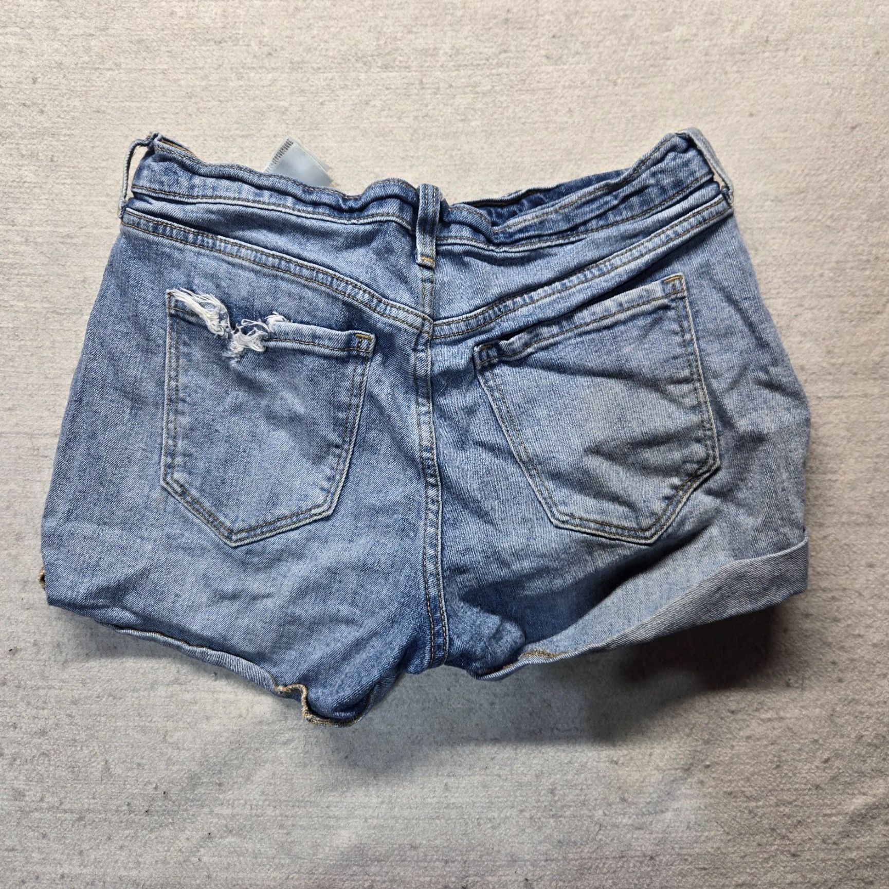 Old Navy Old Navy Shorts Slim Blue Denim Cuffed Dark Wash Women Size 4 Size 27" / US 4 / IT 40 - 8 Thumbnail