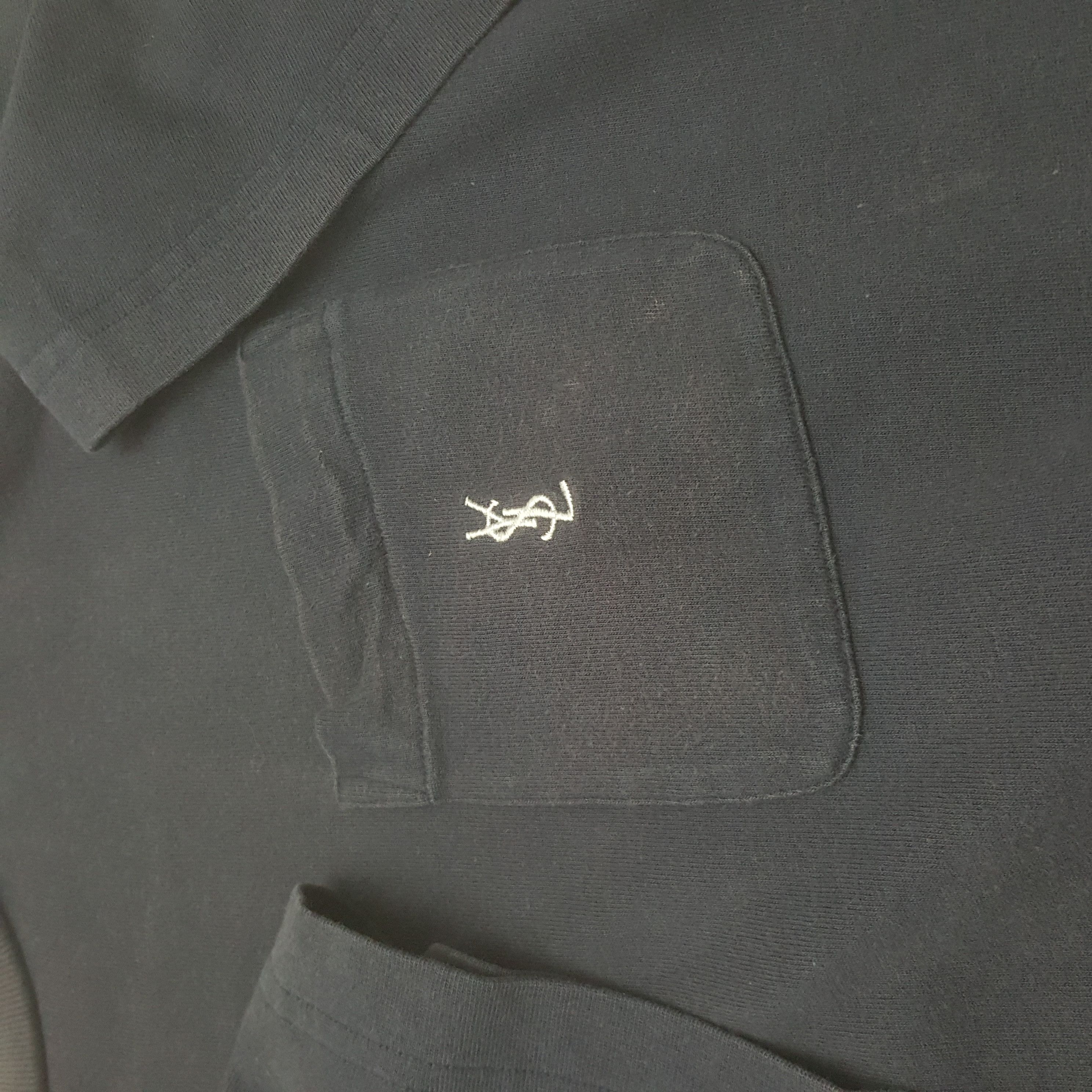 Vintage × Yves Saint Laurent Vintage Yves Saint Lauren Italian Brand Small Logo Tshirt Size US L / EU 52-54 / 3 - 7 Thumbnail