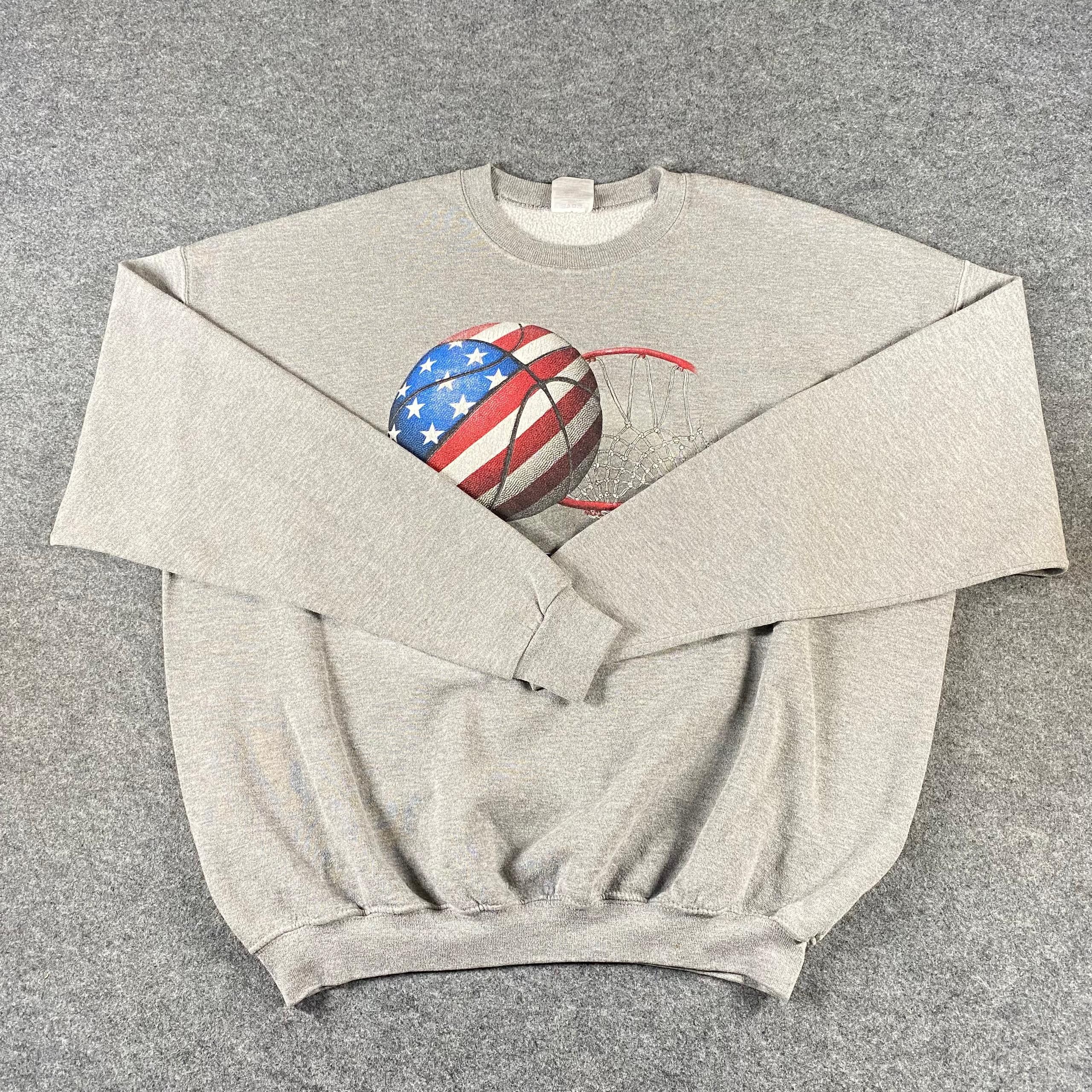 Vintage Vintage 90s Basketball Sweatshirt Size US XL / EU 56 / 4 - 3 Thumbnail