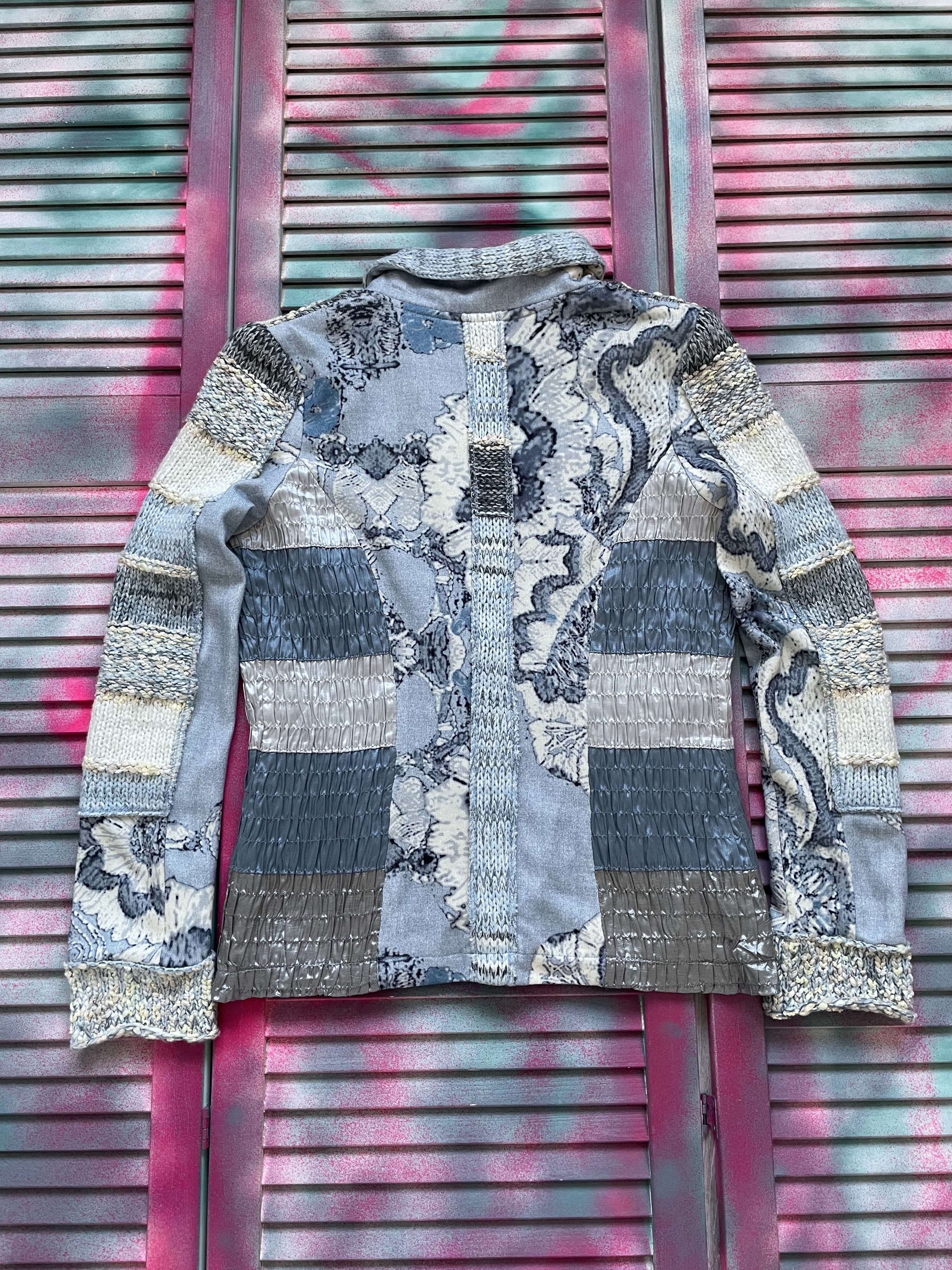 If Six Was Nine Vintage 90s Old Futurism Knit Blazer Jacket Size S / US 4 / IT 40 - 8 Thumbnail