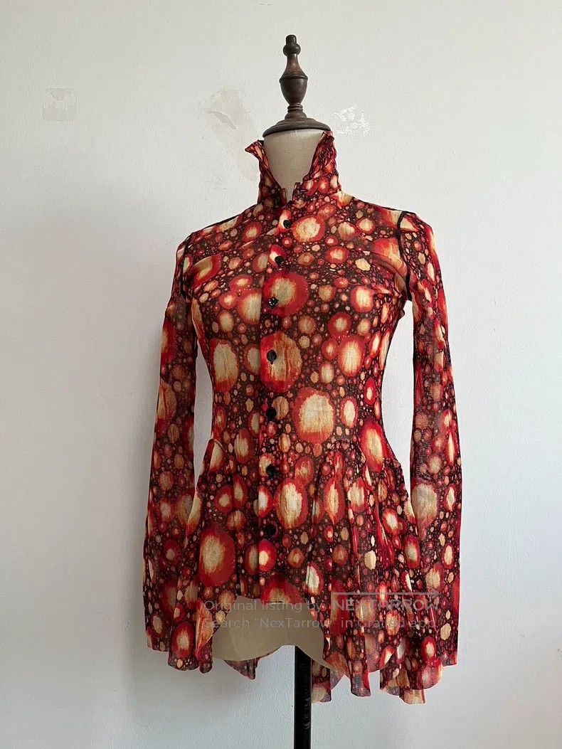 Jean Paul Gaultier Jean Paul Gaultier Red polka dot top Size S / US 4 / IT 40 - 4 Thumbnail