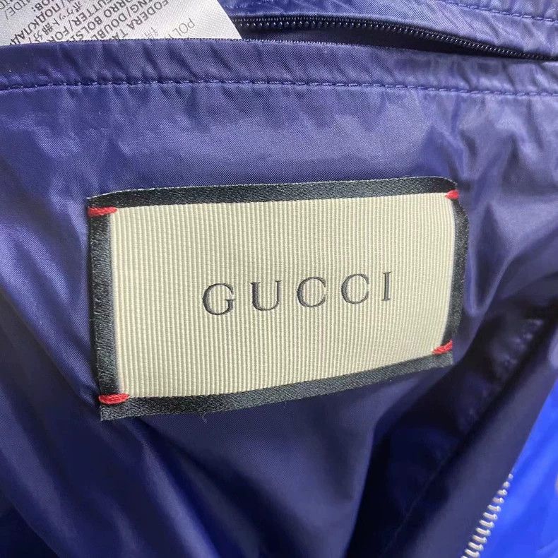 Gucci Gucci Blue stitching embroidered logo down jacket 2504-Next Size US L / EU 52-54 / 3 - 3 Thumbnail