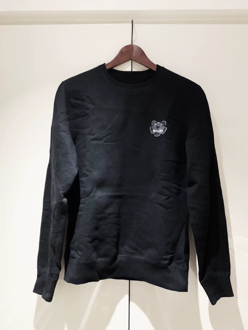 Kenzo KENZO Tiger head embroidery logo with velvet hoodie Size S / US 4 / IT 40 - 1 Thumbnail
