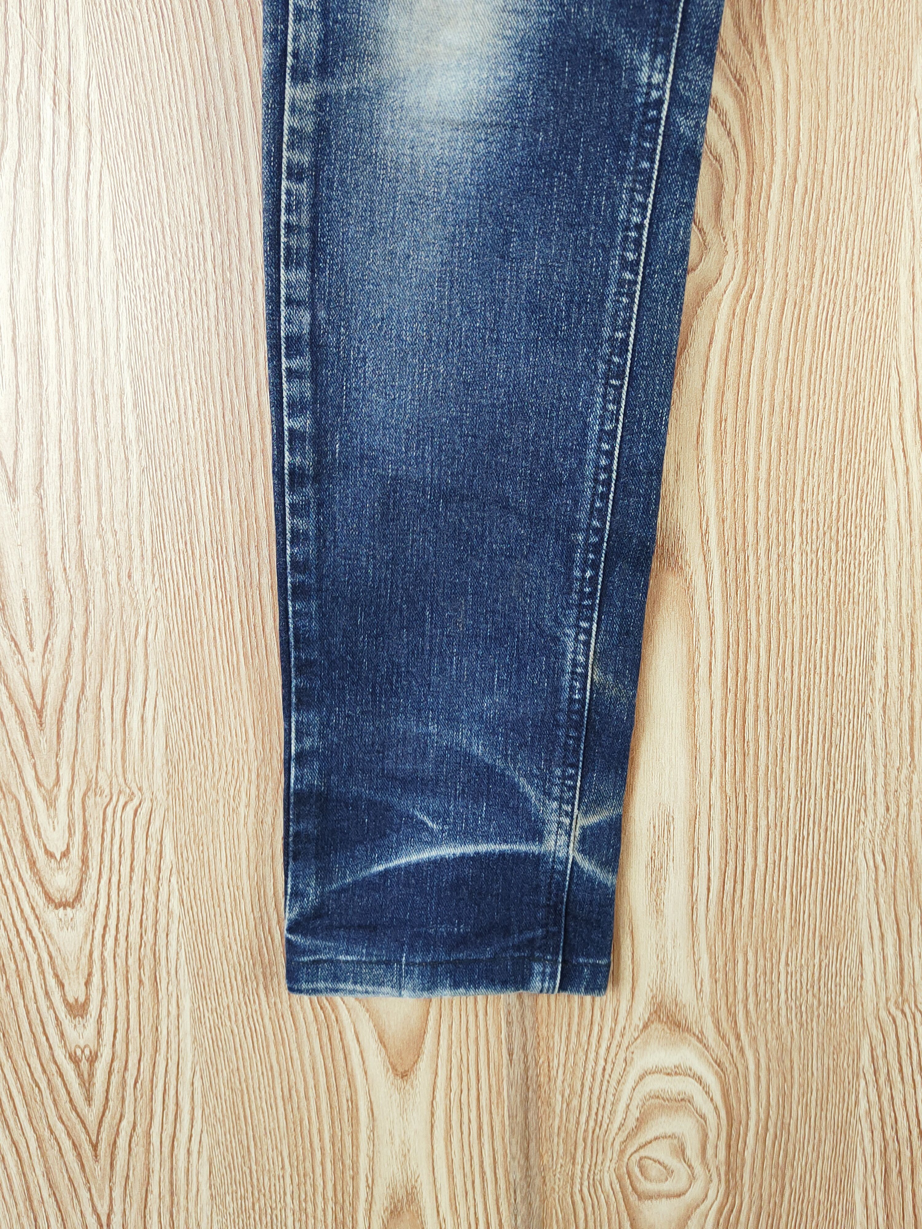 Japanese Brand Lee Dark Blue Distressed Ripped Jeans #W795 Size US 29 - 4 Thumbnail