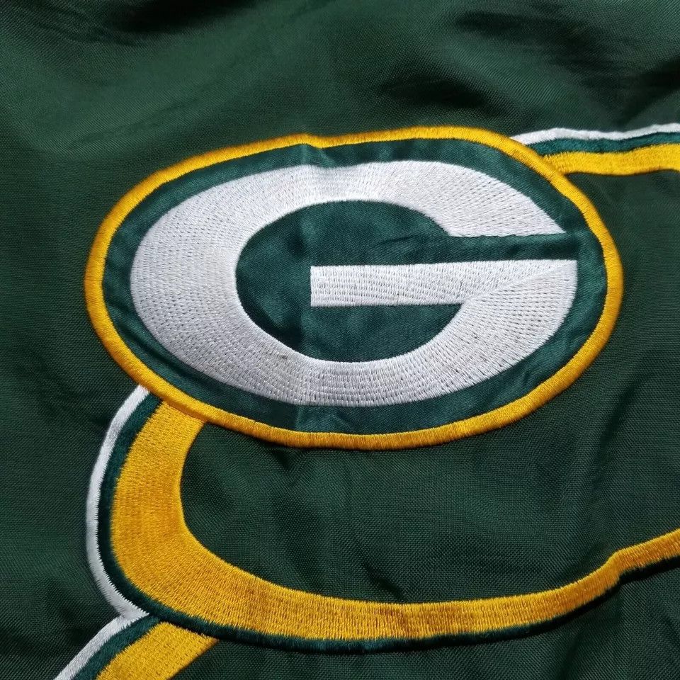 Logo Athletic Vtg Green Bay Packers Jacket Mens Large Zip Embroidered NFL Size US L / EU 52-54 / 3 - 8 Thumbnail