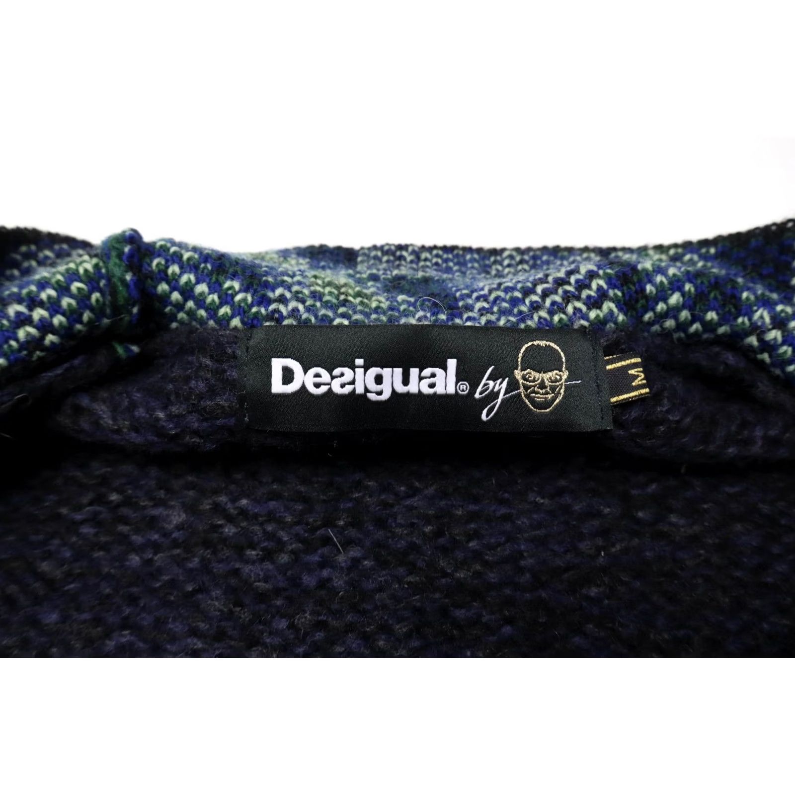 Desigual DESIGUAL Jumper Women's MEDIUM Open Front Cardigan Knitted Wool Blend Patterned Size M / US 6-8 / IT 42-44 - 7 Thumbnail