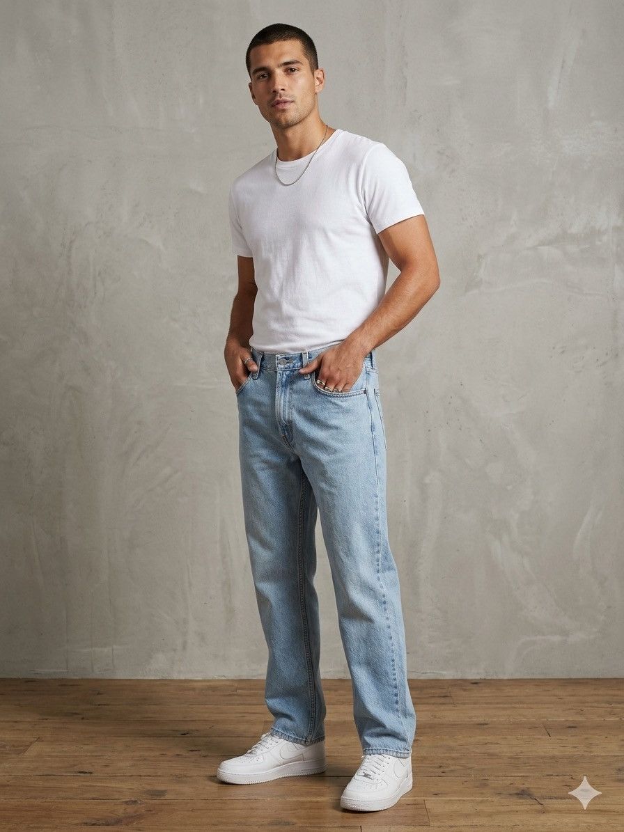 Levi's Levi’s 550 Relaxed Fit Y2K Light Wash Straight Jeans 32x30 Size US 32 / EU 48 - 1 Thumbnail