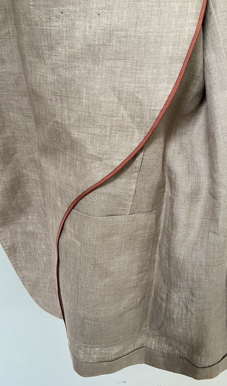 Loro Piana Loro Piana Two-Button Rain System Unstructured Linen Blazer Size 54L - 12 Thumbnail