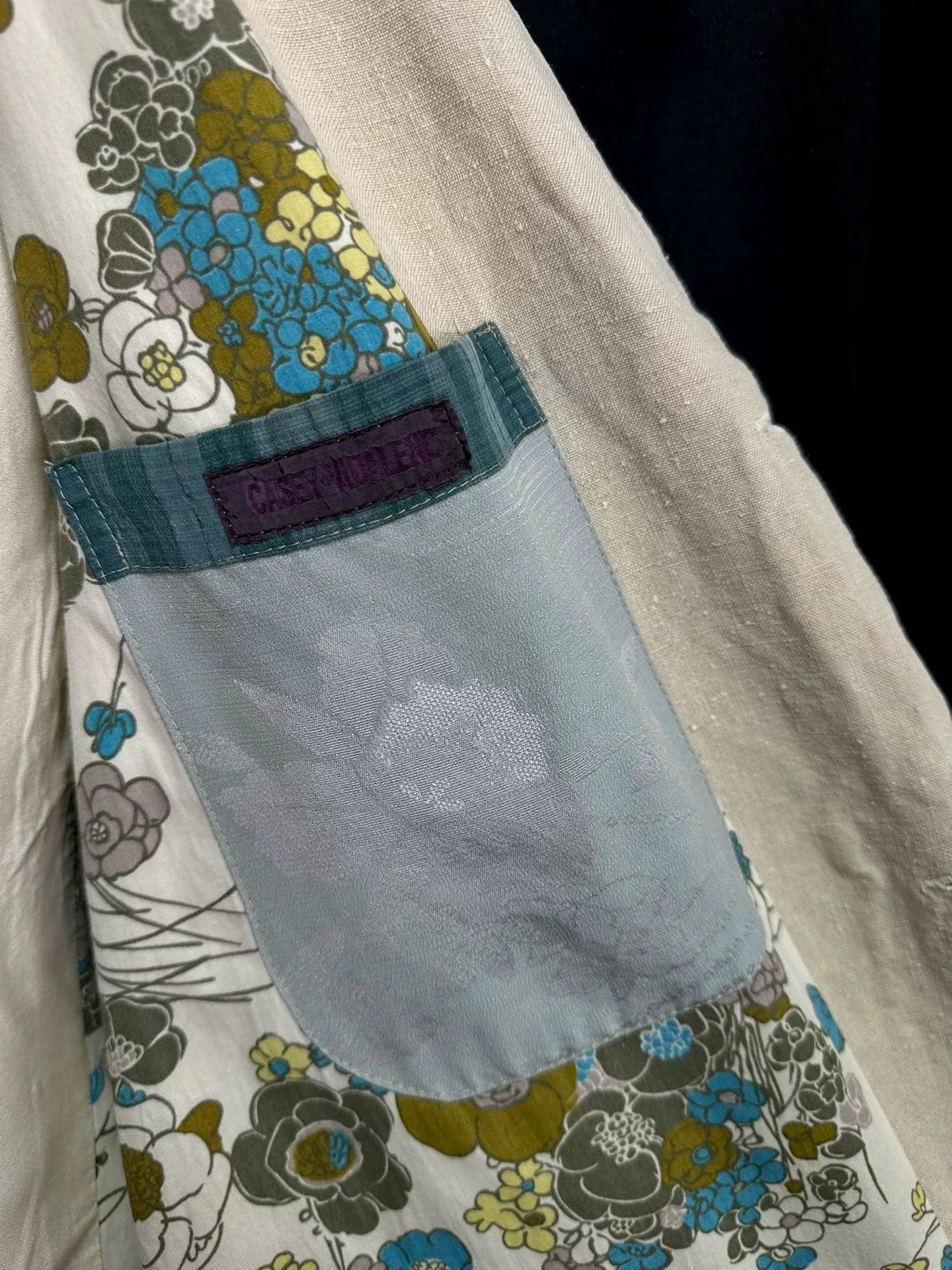 Casey Vidalenc Vintage Linen Silk Coat