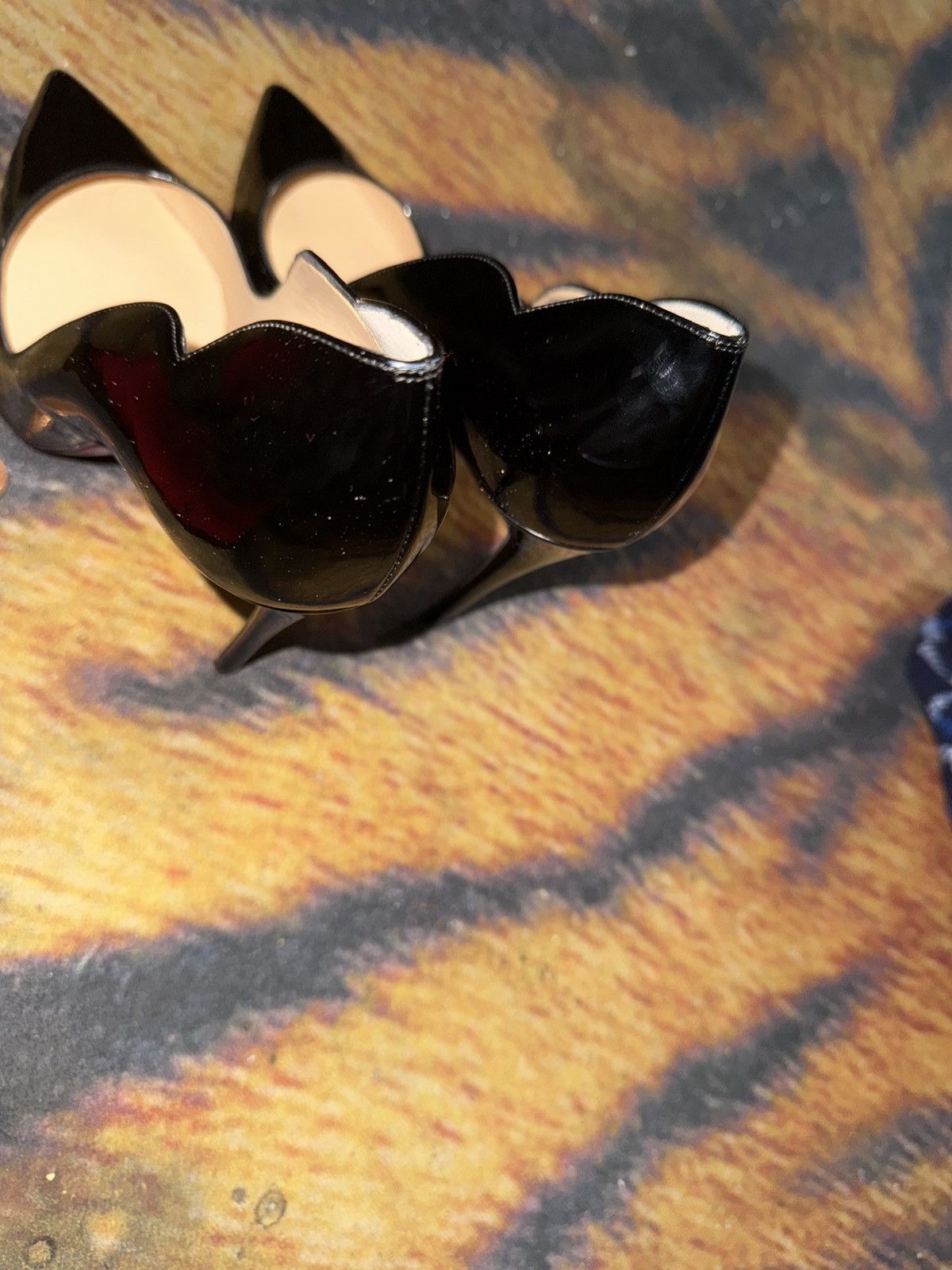 Christian Louboutin Christian Louboutin Hot Chick 100MM Leather Pumps Size US 7.5 / IT 37.5 - 6 Thumbnail