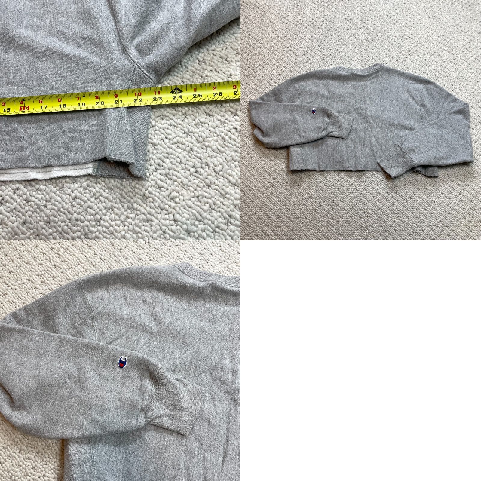 Champion VINTAGE Champion Sweatshirt Womens M Gray Pullover Reverse Weave Cropped Retro Size M / US 6-8 / IT 42-44 - 8 Thumbnail