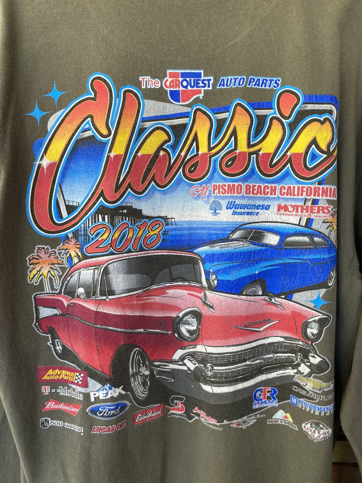 Vintage Chevrolet Classic Car Racing Chevy Long Sleeve Size US XL / EU 56 / 4 - 2 Thumbnail