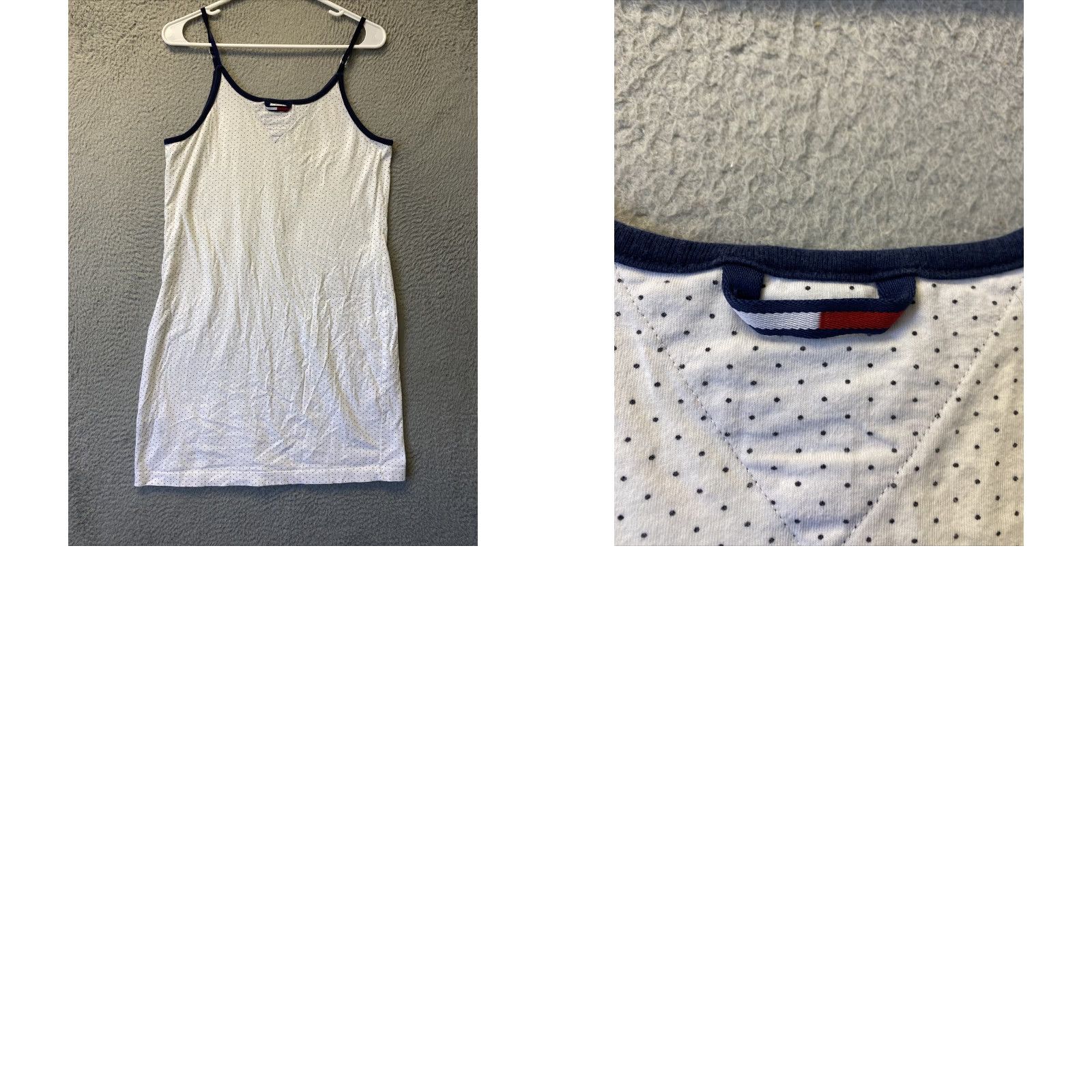 Tommy Hilfiger Tommy Hilfiger Tank Dress Womens Size L Black Casual Spaghetti Strap Square Neck 90s Logo Modern Size L / US 10 / IT 46 - 8 Thumbnail