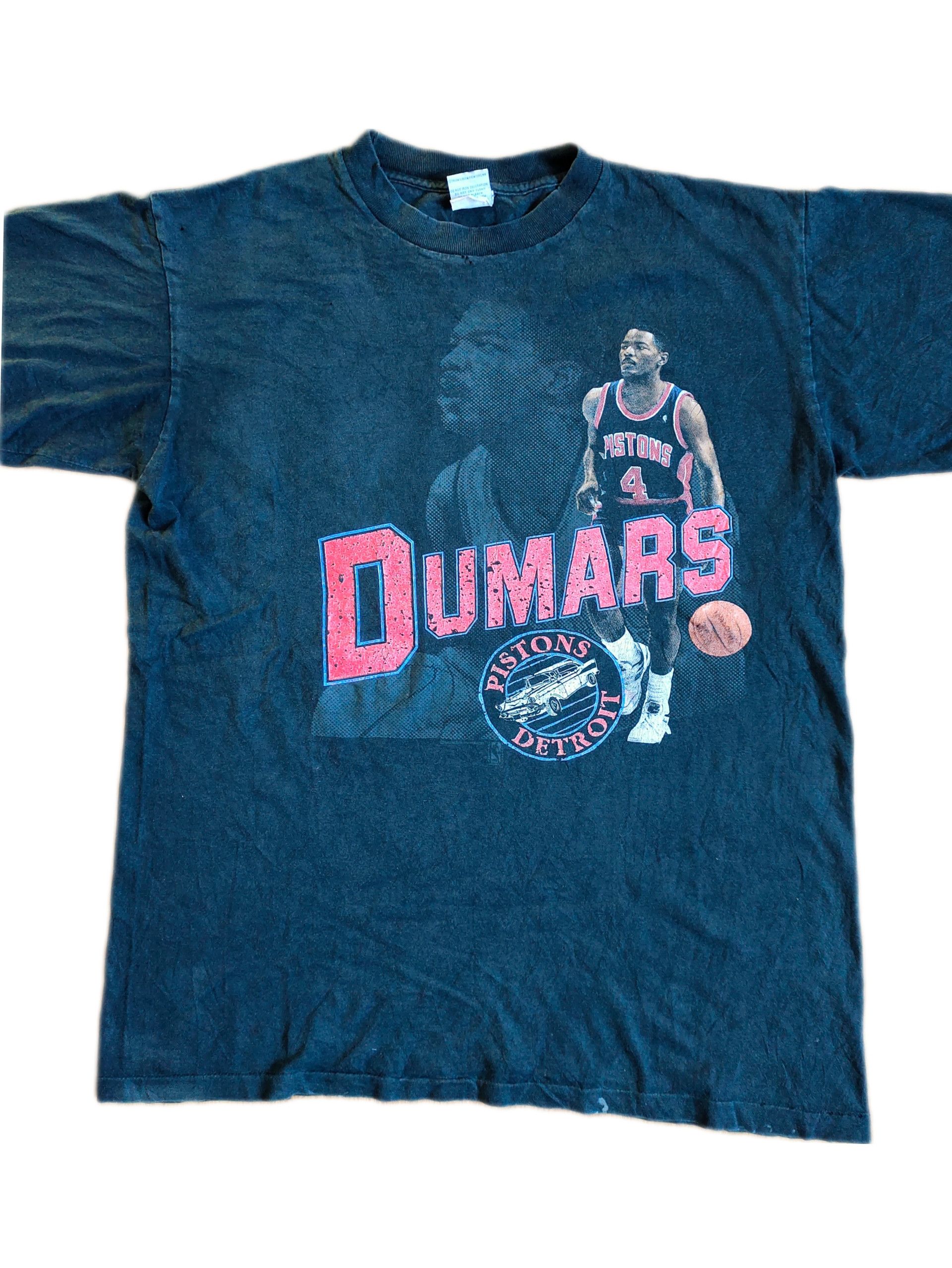 Salem Sportswear × Vintage Vintage Joe Dumars Player Detroit Pistons 90s T-shirt Size US XL / EU 56 / 4 - 3 Thumbnail