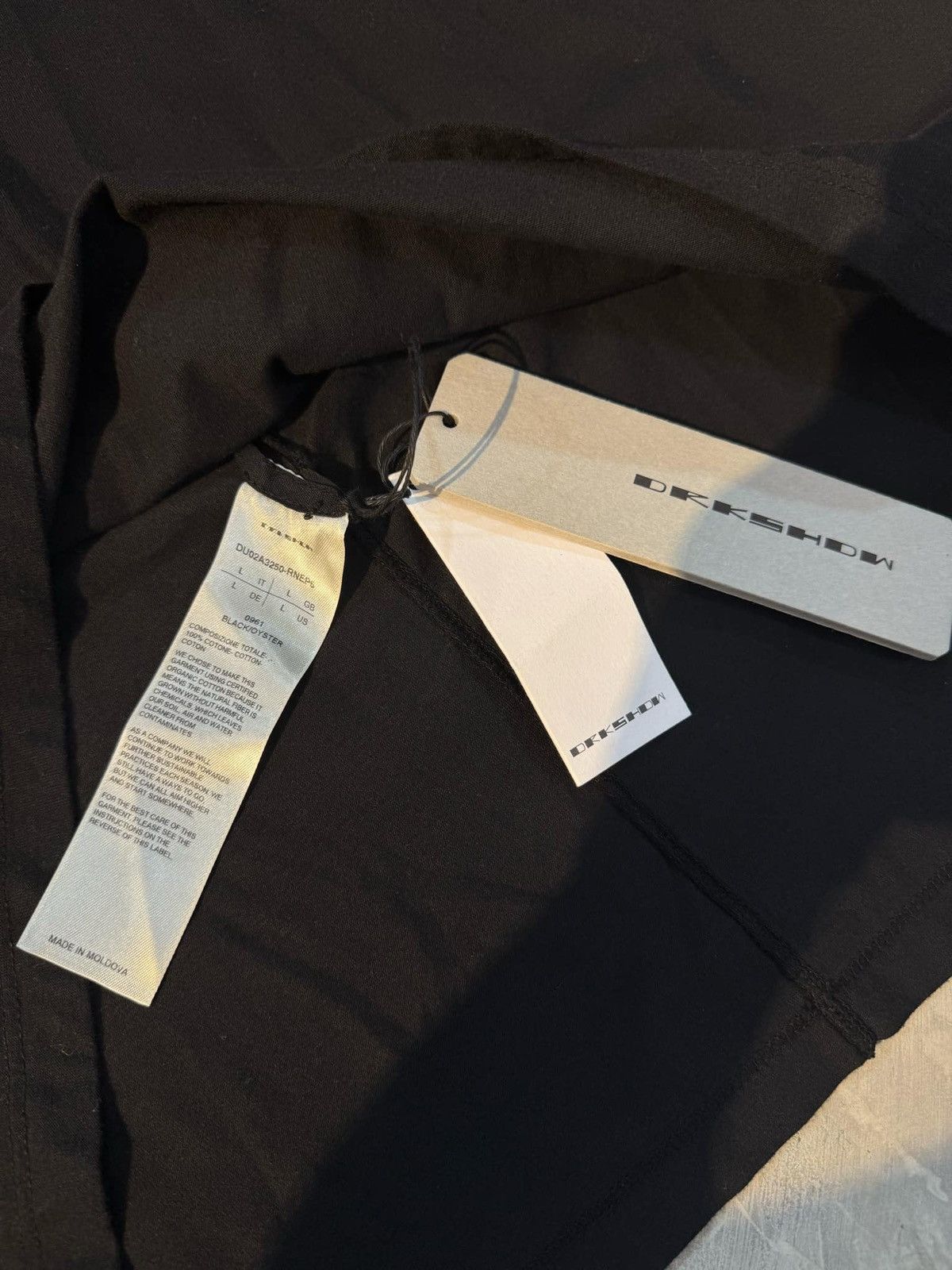 Rick Owens Drkshdw Rick Owens Drkshdw script tee Size US L / EU 52-54 / 3 - 10 Thumbnail