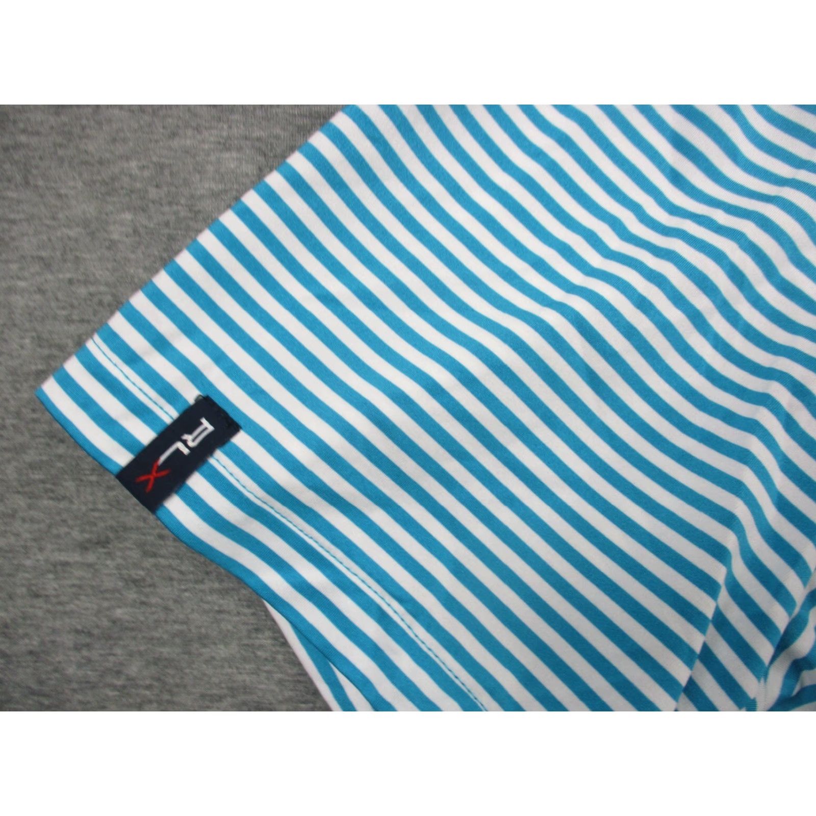 RLX Ralph Lauren VINTAGE RLX Ralph Lauren Polo Shirt XL Blue Stripe Stretch Mens Shirt XL Blue Stripe Polo RLX Ralph Lauren Size US XL / EU 56 / 4 - 4 Thumbnail