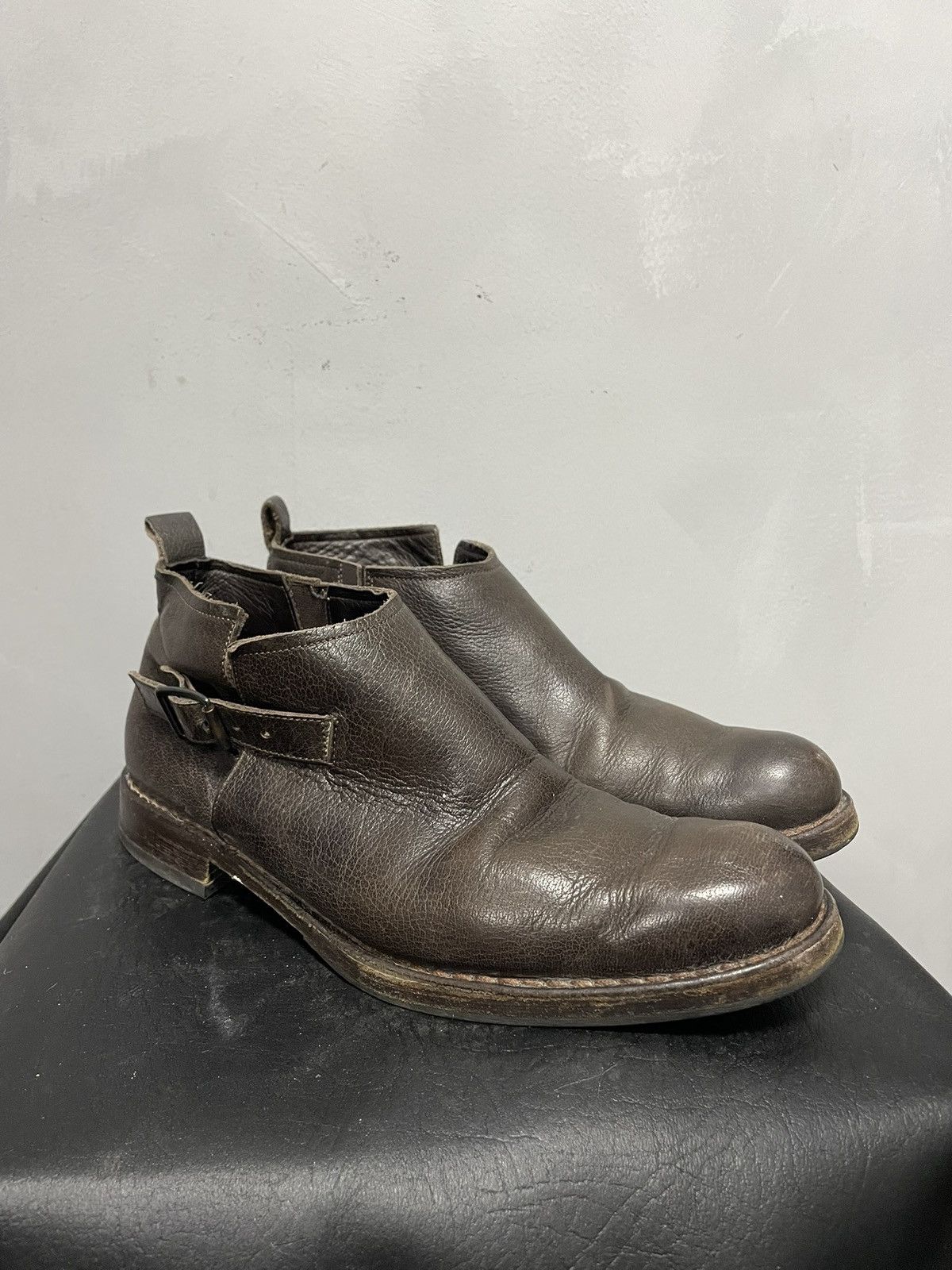 MoMA Moma leather boots archive 90s avant garde guidi style Size US 8.5 / EU 41-42 - 3 Thumbnail