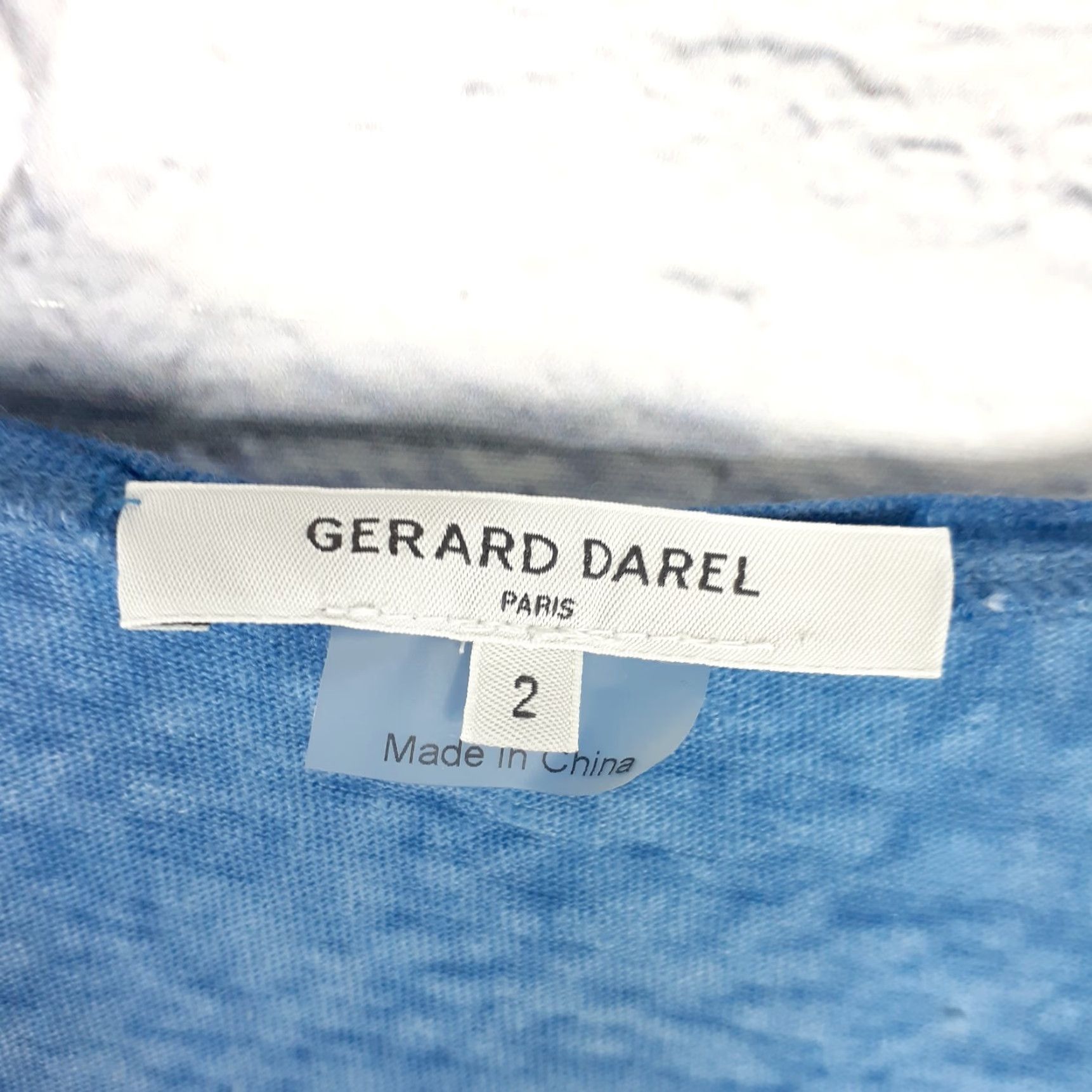 Gerard Darel Gerard Darel Tank Top Scoop Neck Blue Linen Womens Size S Small Size S / US 4 / IT 40 - 5 Thumbnail