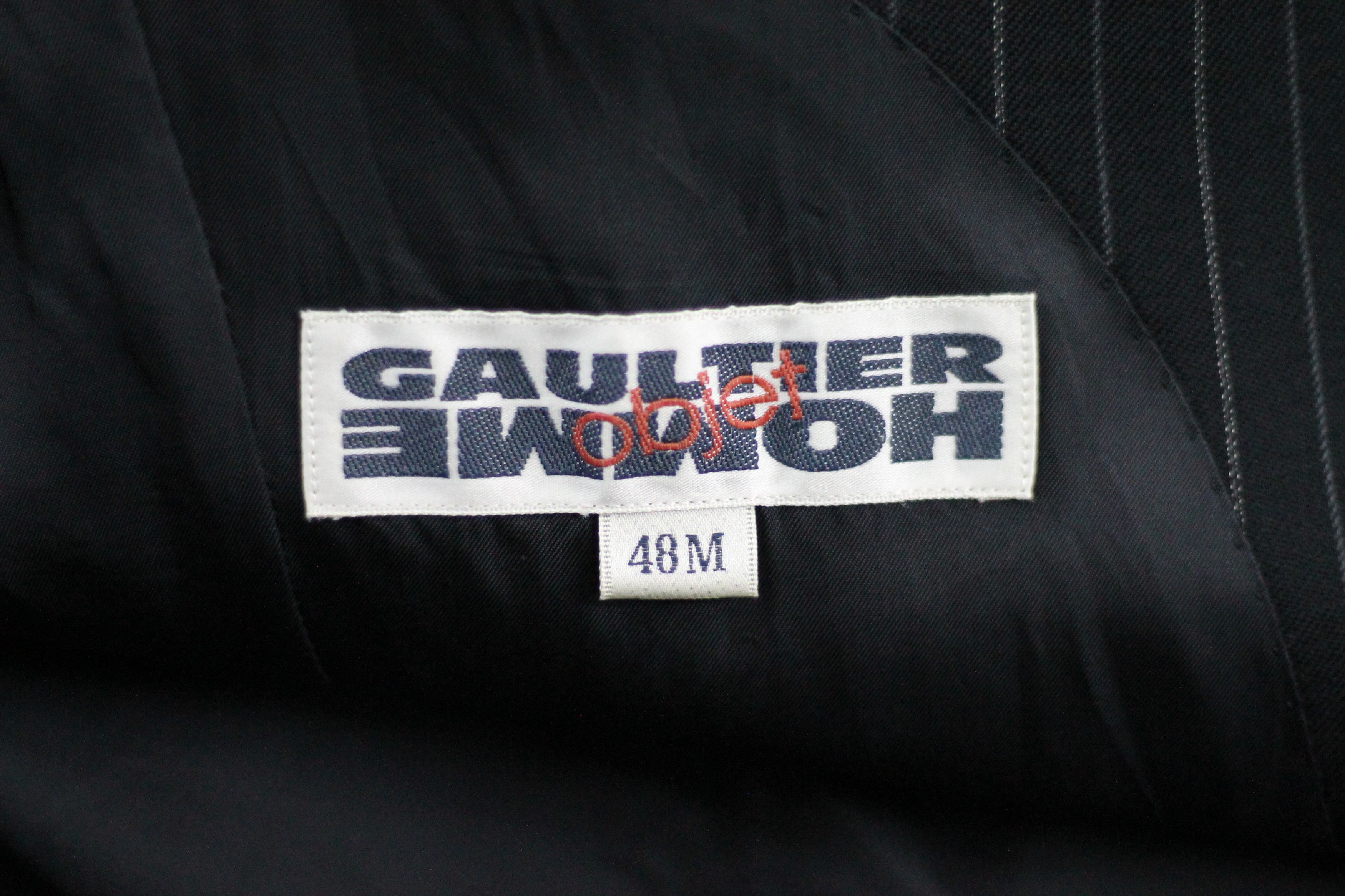 Gaultier Homme Objet × Jean Paul Gaultier Vintage Object Gaultier Jean Paul Stripe Blazer Jacket Size US M / EU 48-50 / 2 - 10 Thumbnail