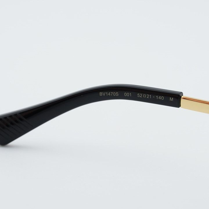 Bottega Veneta Bottega Veneta BV1470S 001 Sunglasses Gold Oval Frame, Grey Size ONE SIZE - 7 Thumbnail