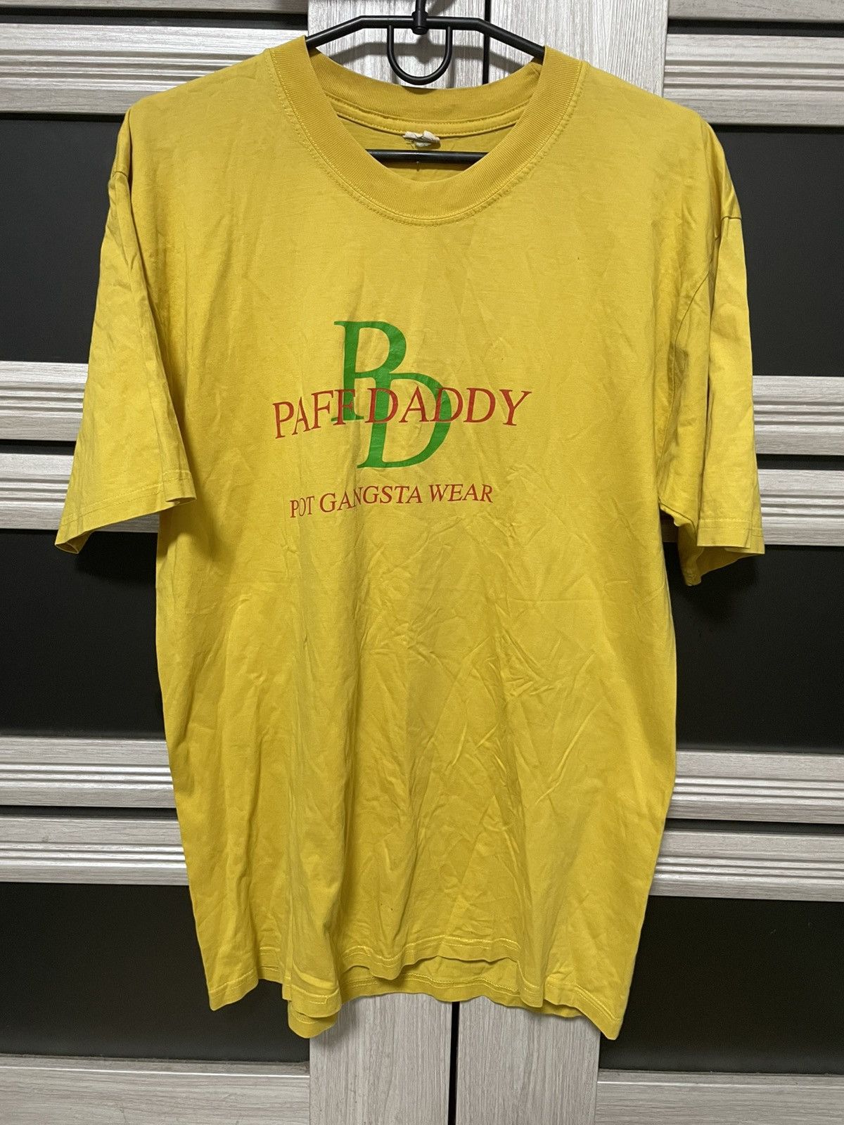 Vintage Vintage Paff Daddy Pot Gangsta Wear Smoke Tee Humor Y2K 90s Size US L / EU 52-54 / 3 - 2 Thumbnail