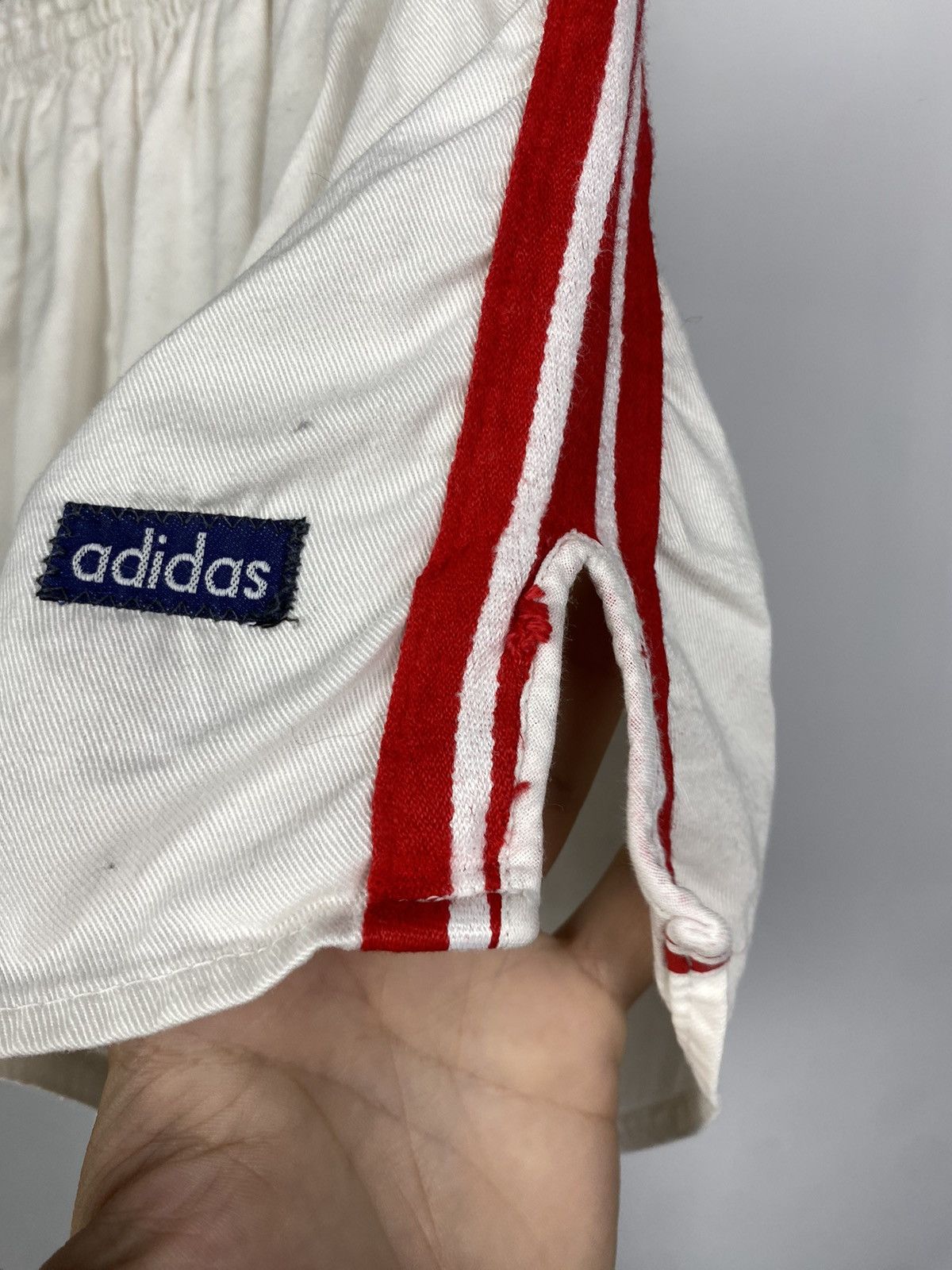 Adidas × Vintage Vntg Adidas Cotton West Germany Shorts 80s Football Soccer Size US 31 - 6 Thumbnail