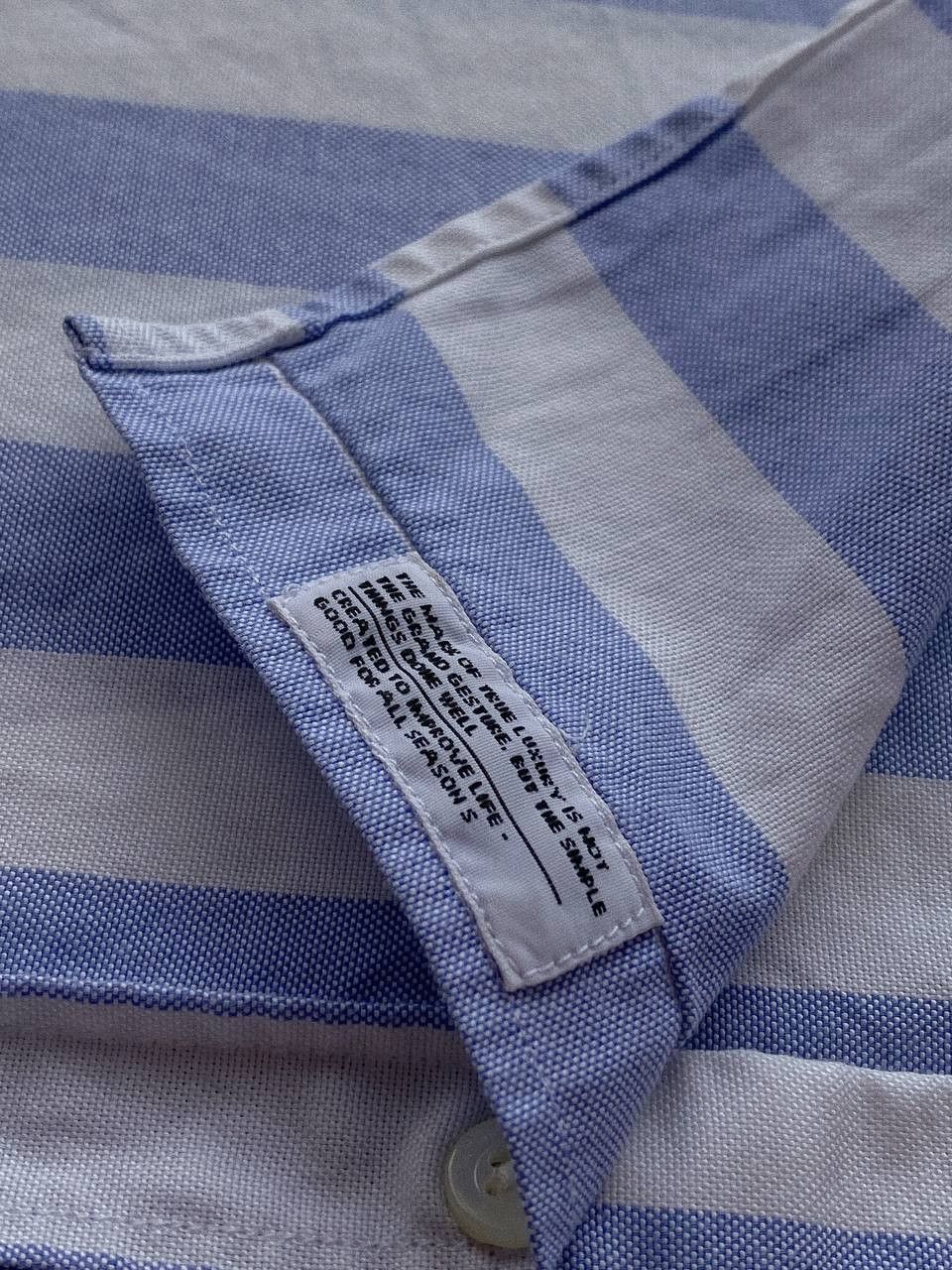 Norse Projects Norse Projects Theo Oxford SS Shirt Blue Stripe Size US L / EU 52-54 / 3 - 9 Thumbnail