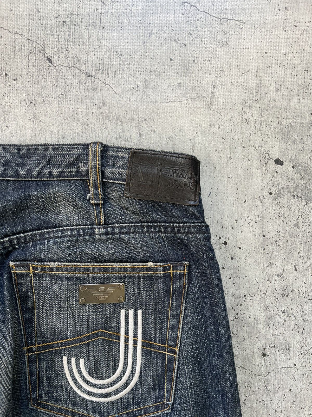 Other Armani Jeans Big Logo Denim Jeans Size US 34 / EU 50 - 4 Thumbnail