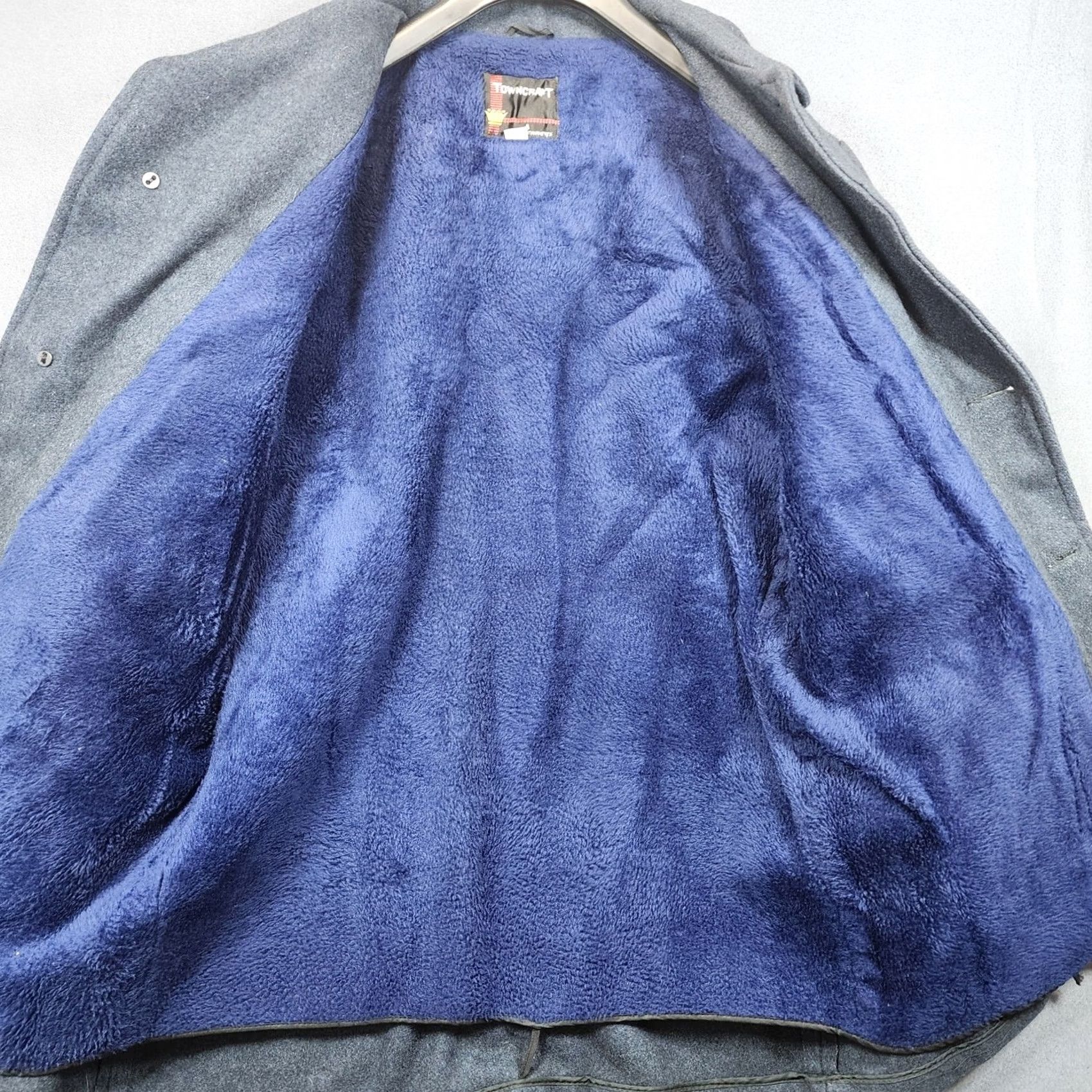 Vintage VINTAGE Towncraft Penneys Coat Mens 44 Navy Blue Lined Grandpa 60s 70s Size US S / EU 44-46 / 1 - 3 Thumbnail